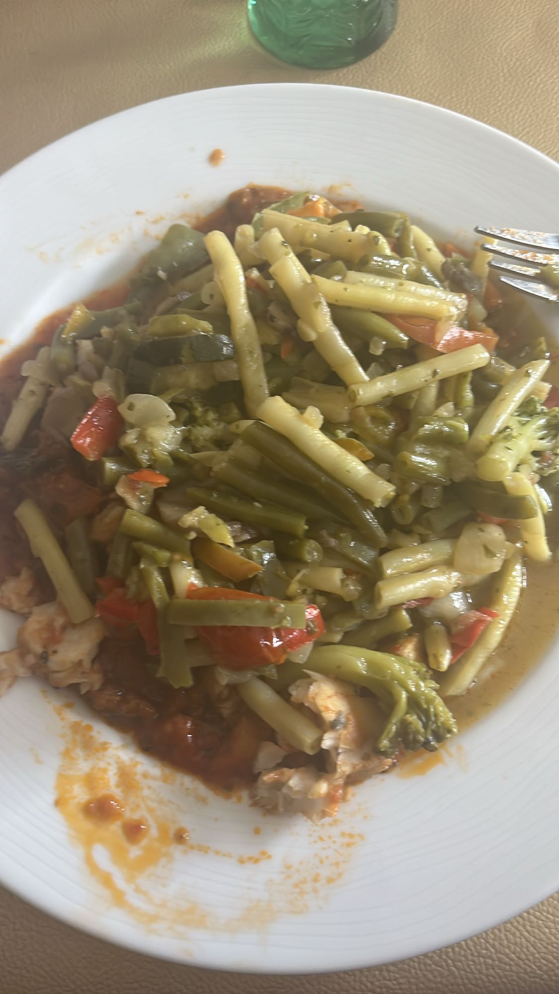 Poêlée de légumes et poisson