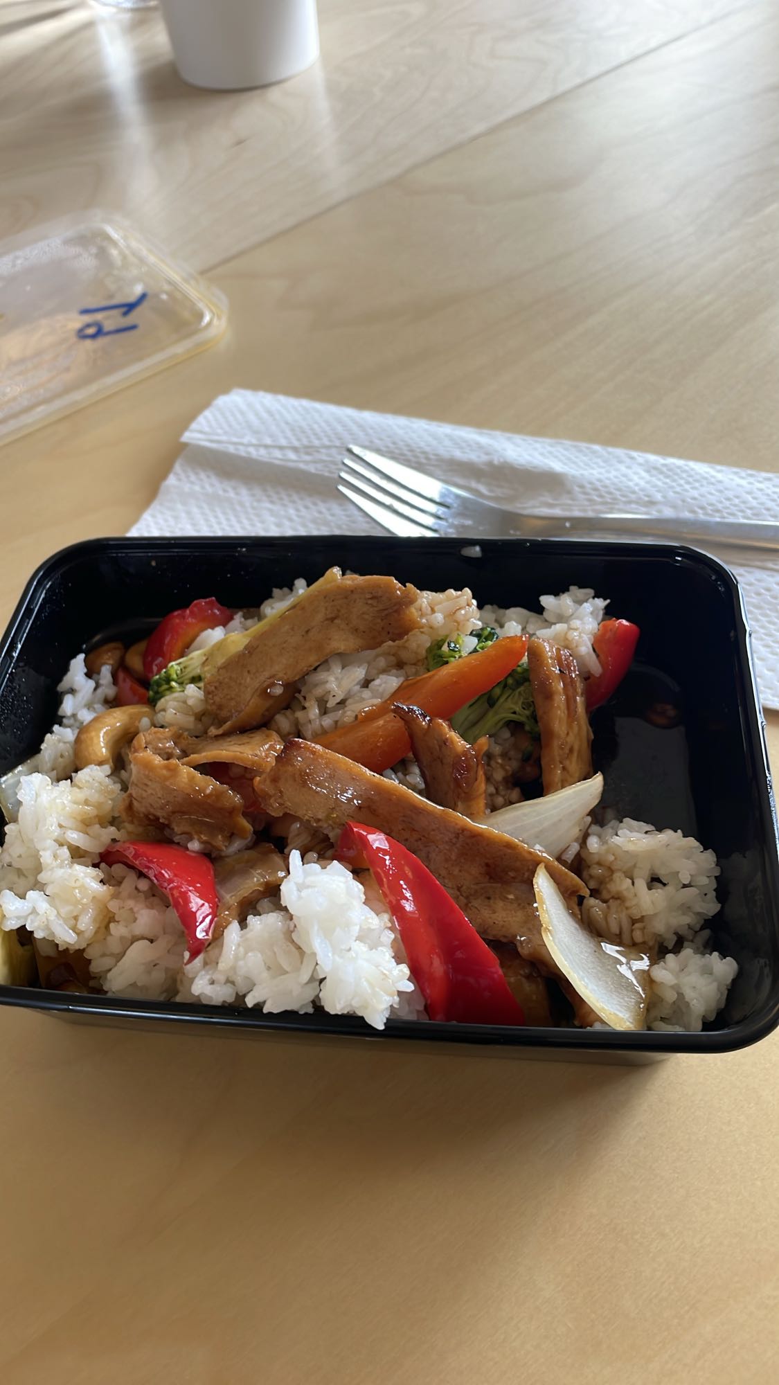 Wokad kyckling med ris