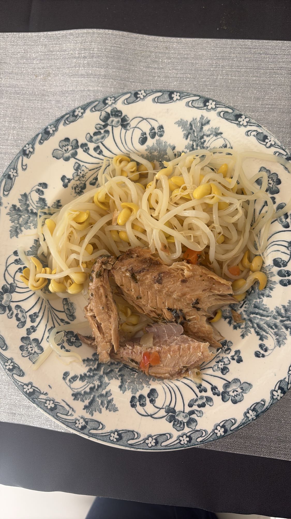 Germes de soja et maquereau