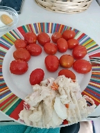 Ensalada de papa y tomate