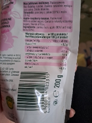 Apple-raspberry mousse