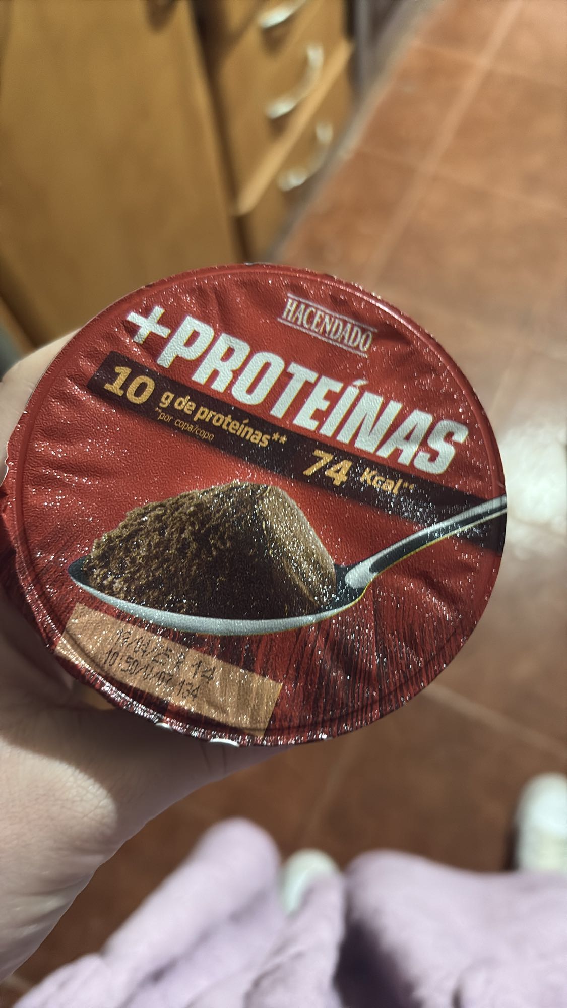 Postre proteico chocolate