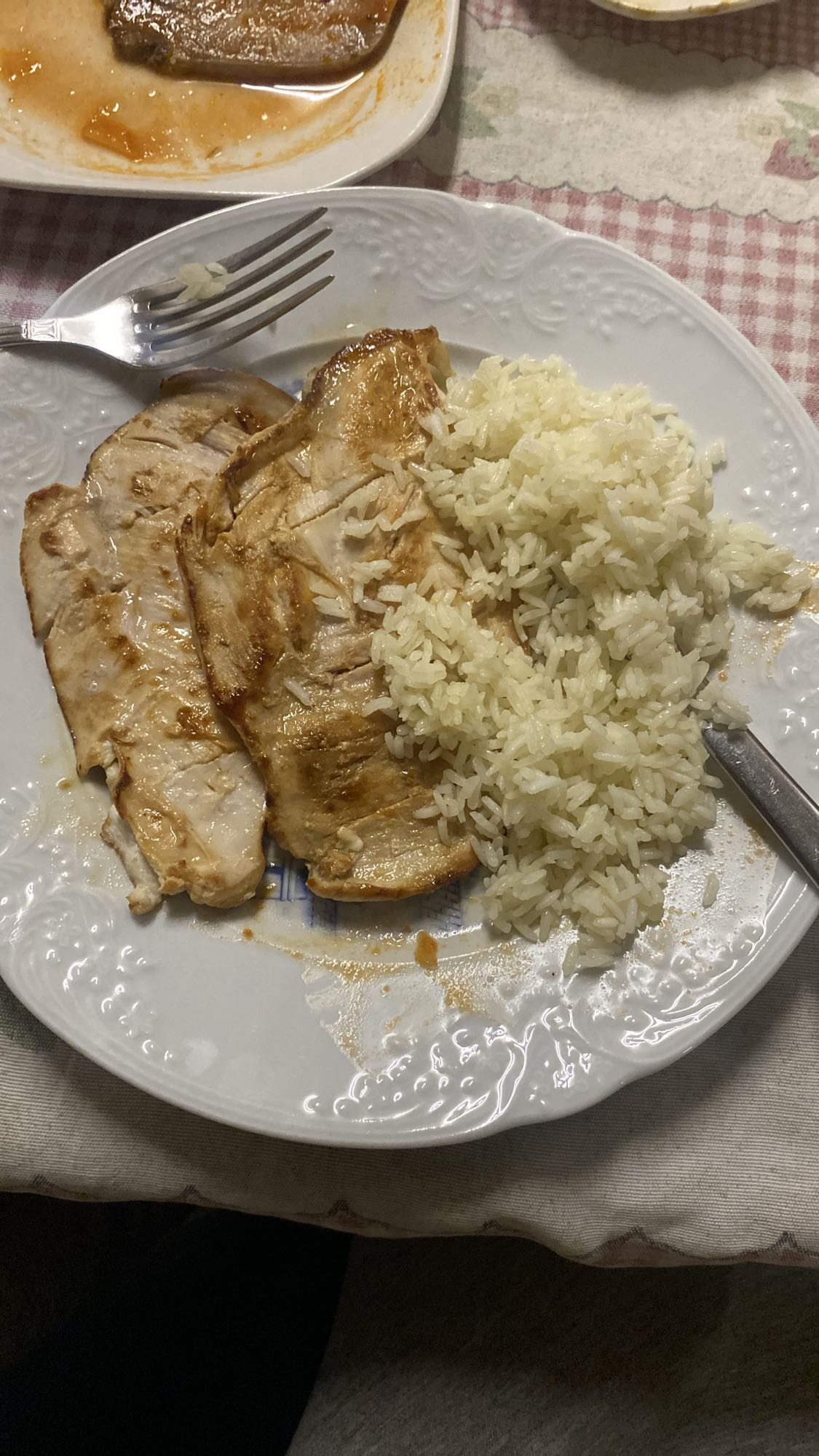 Frango grelhado com arroz