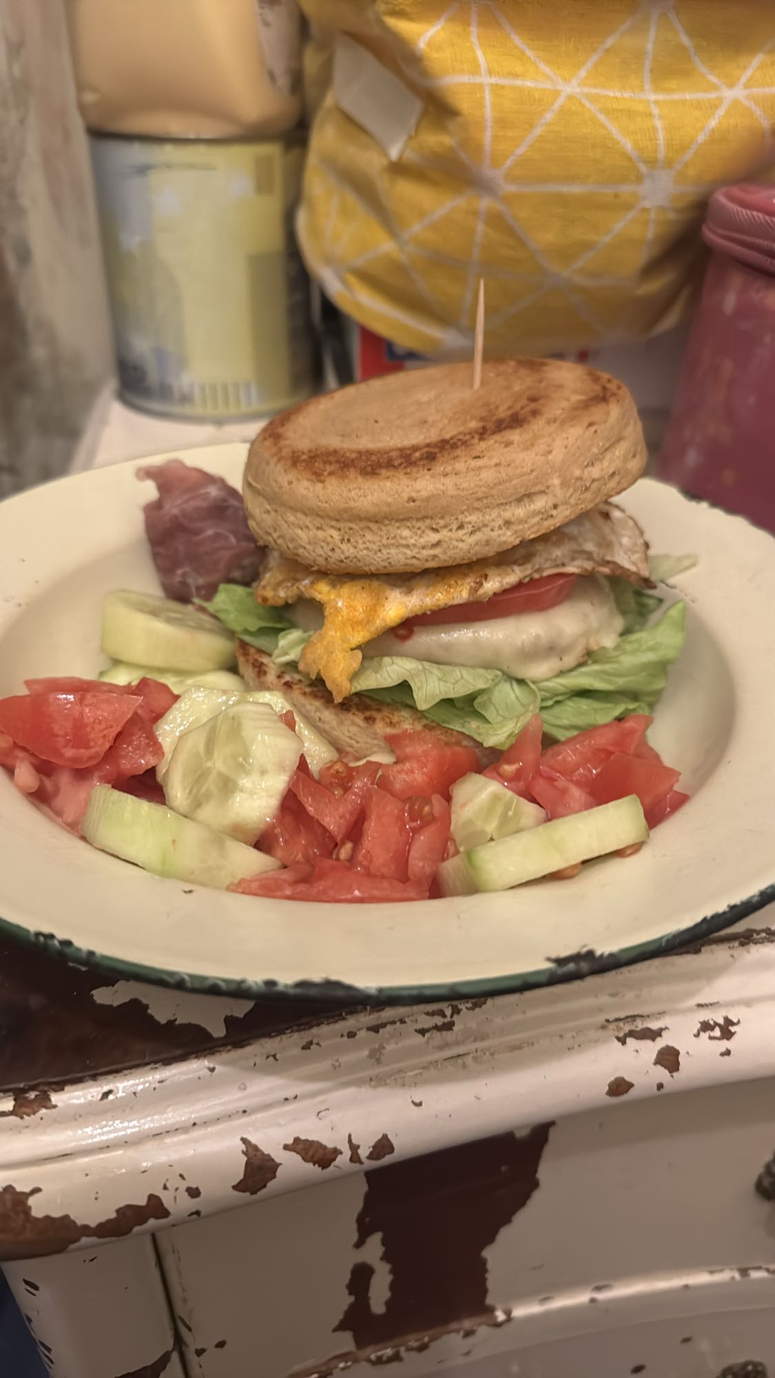 Sándwich con ensalada