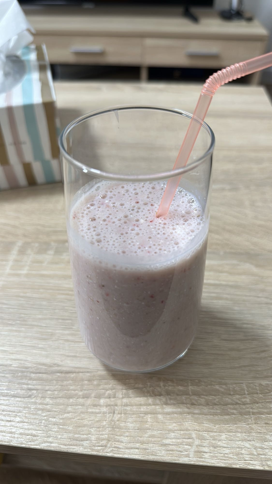 Batido de fresa y plátano
