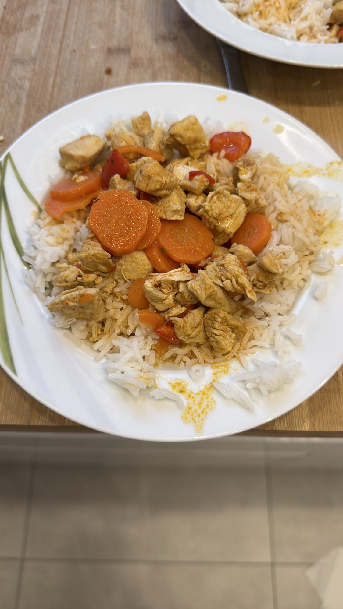 Kurczak z warzywami i ryżem