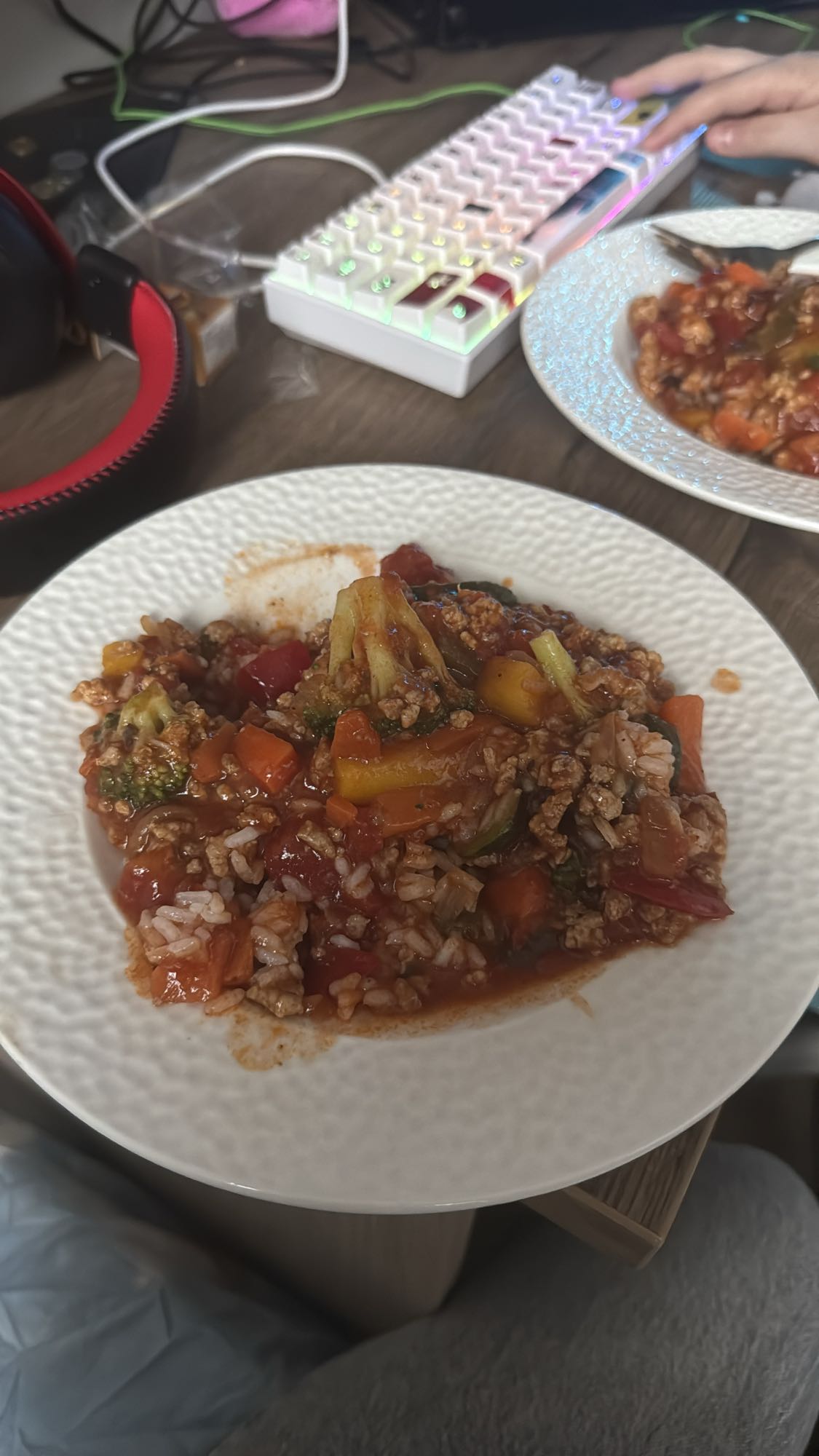 Ryż z warzywami i mięsem