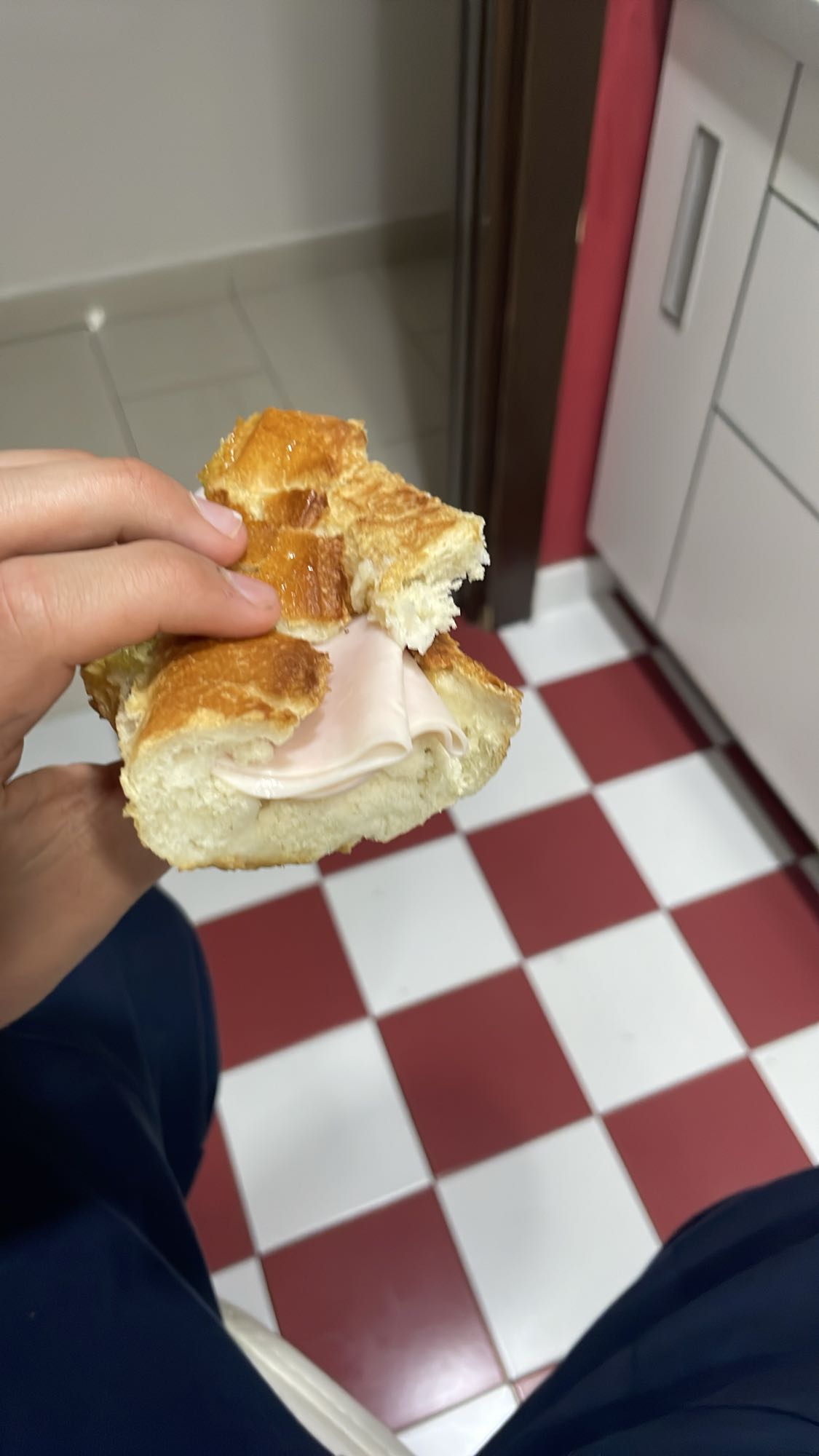 Bocadillo de jamón de pavo