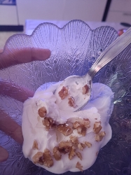 Yogur con nueces