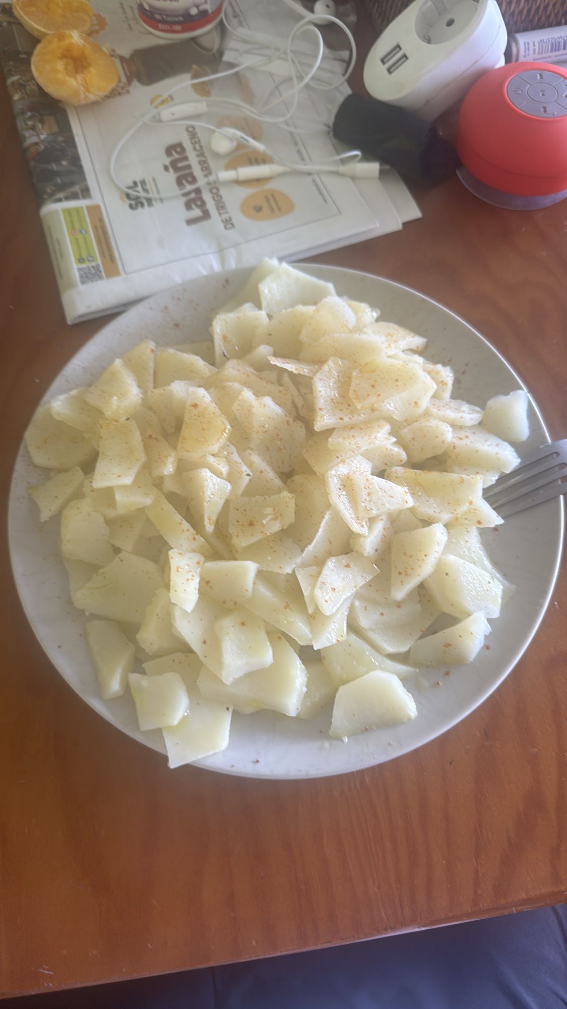 Papas cocidas con especias