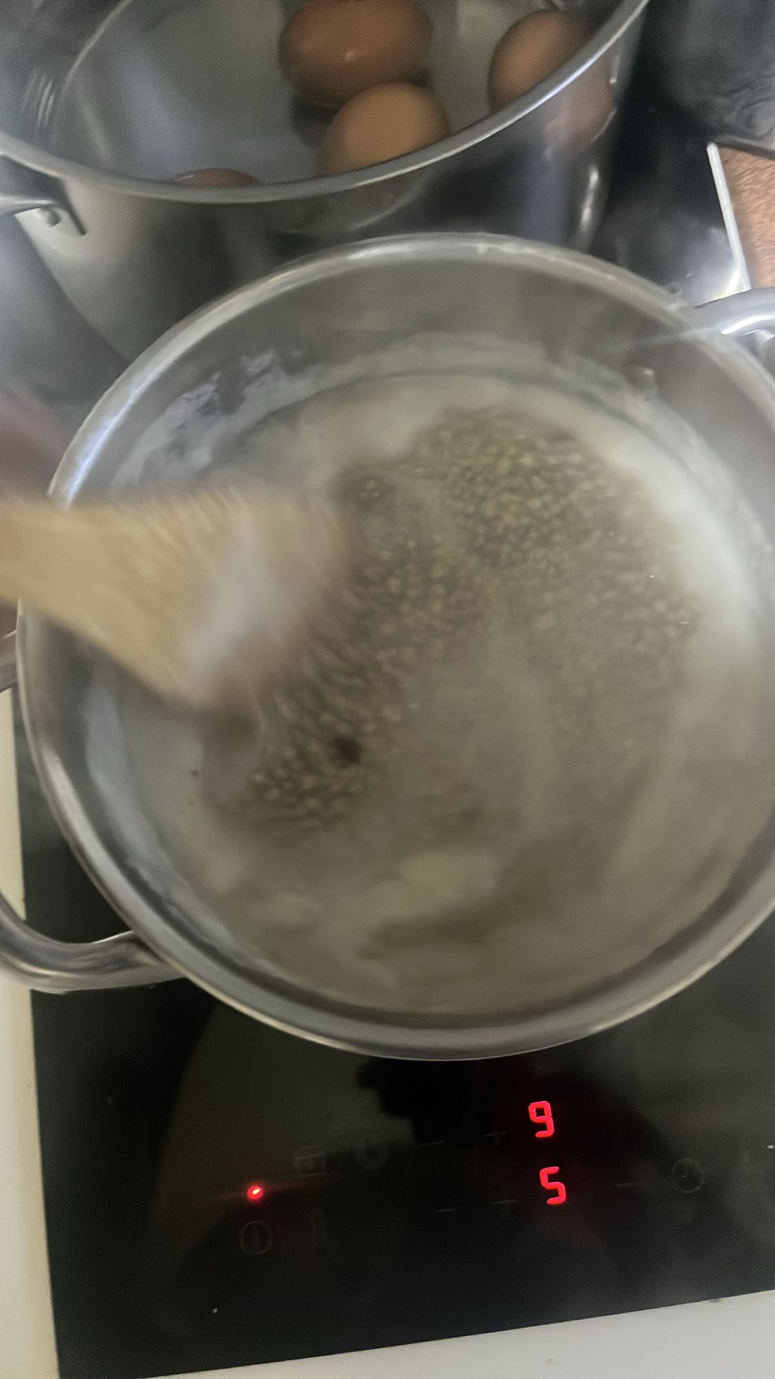 Boiled Eggs and Lentils