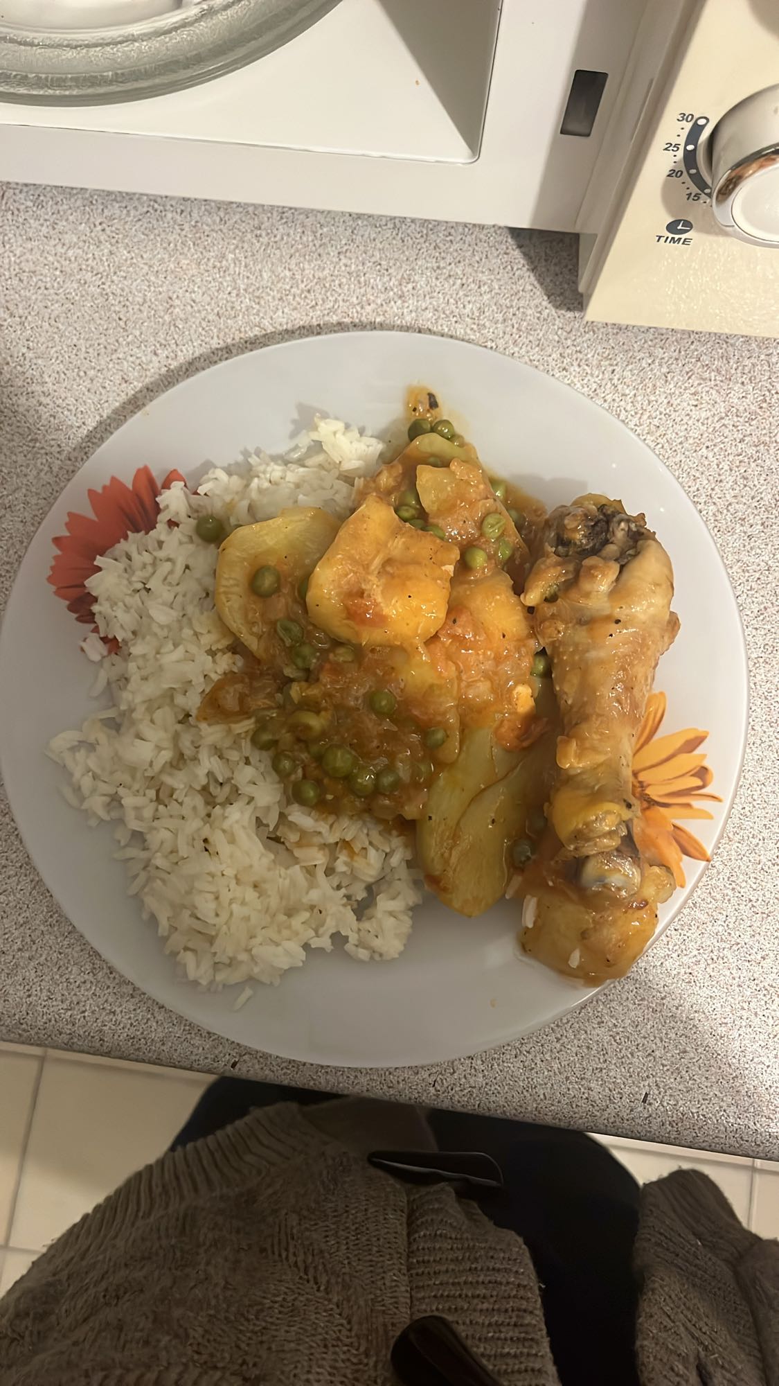 Pollo guisado con arroz