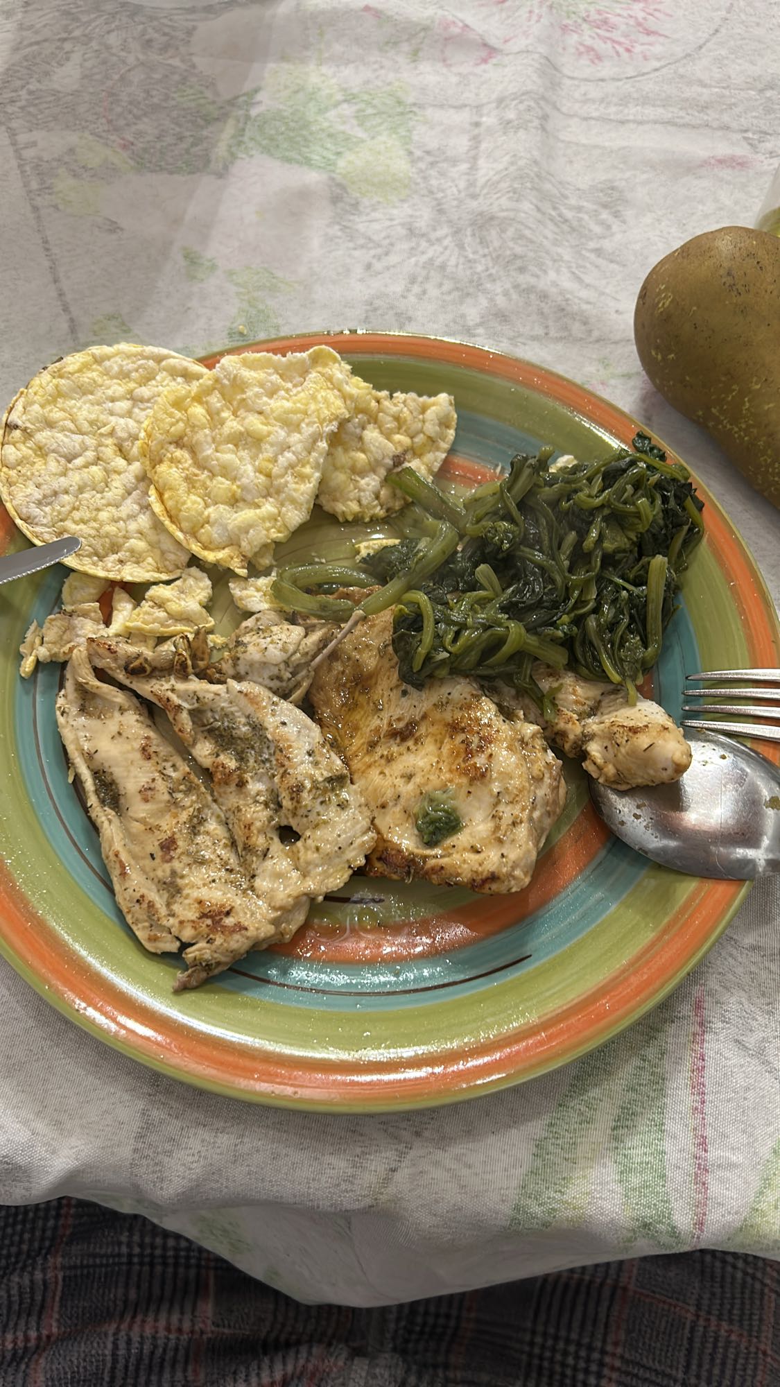 Grilled Chicken with Greens