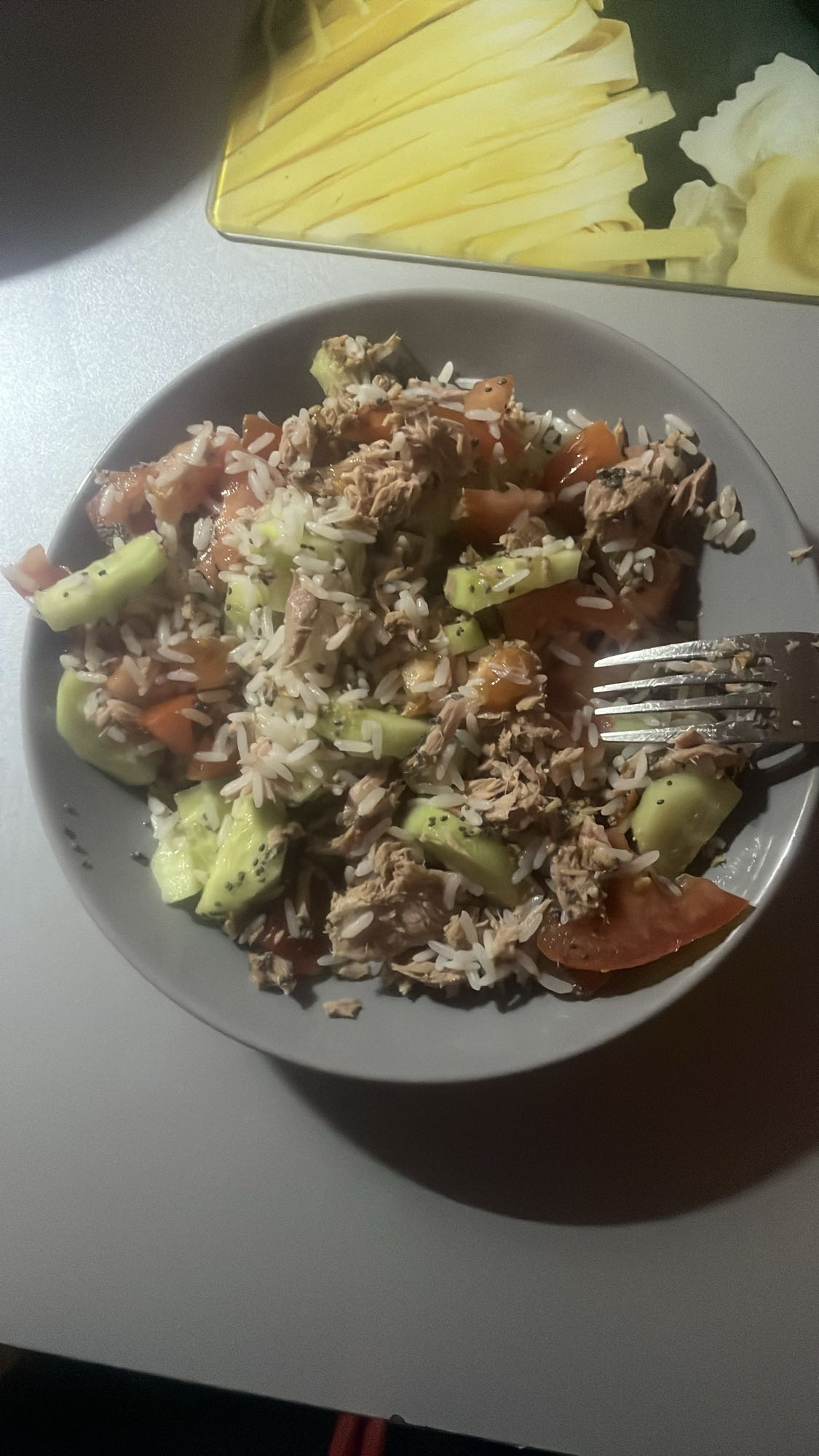 Salade de riz au thon