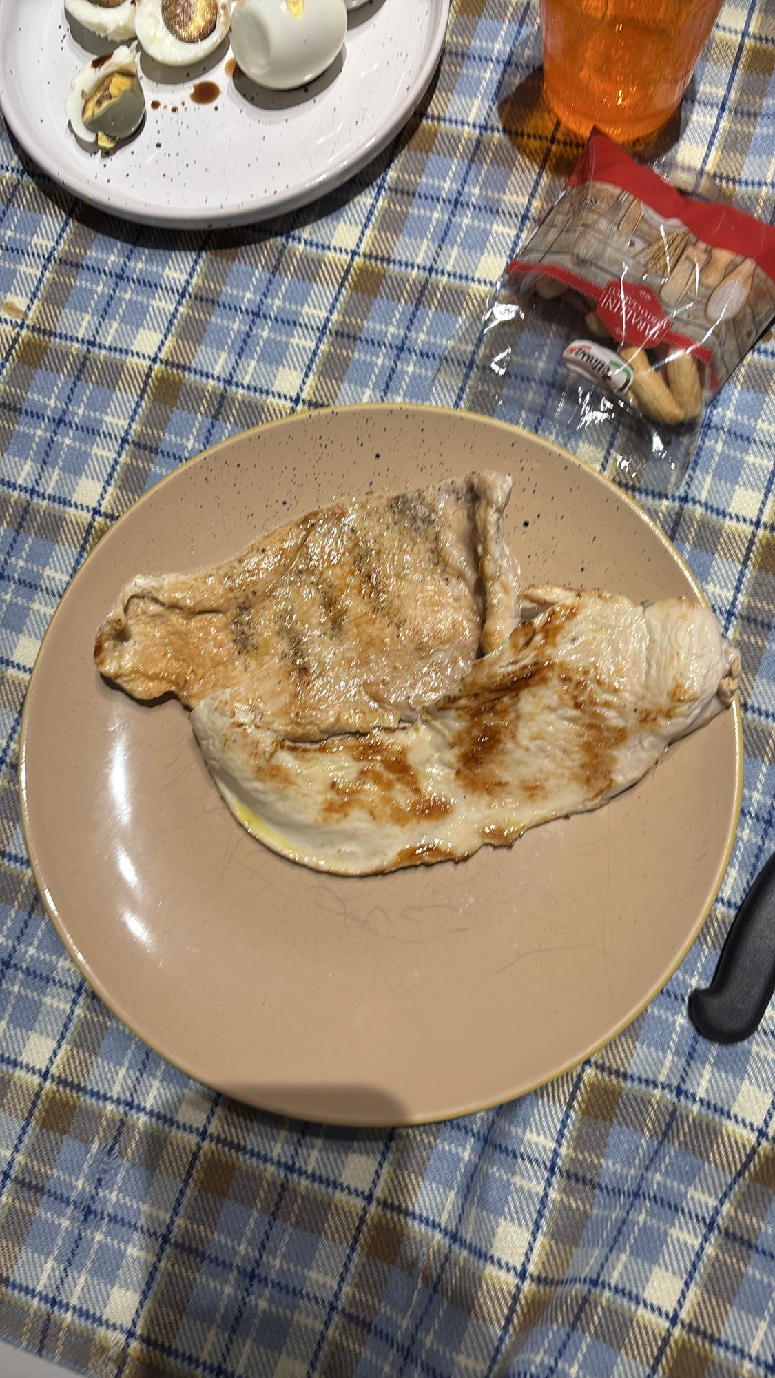 Grilled Chicken and Eggs