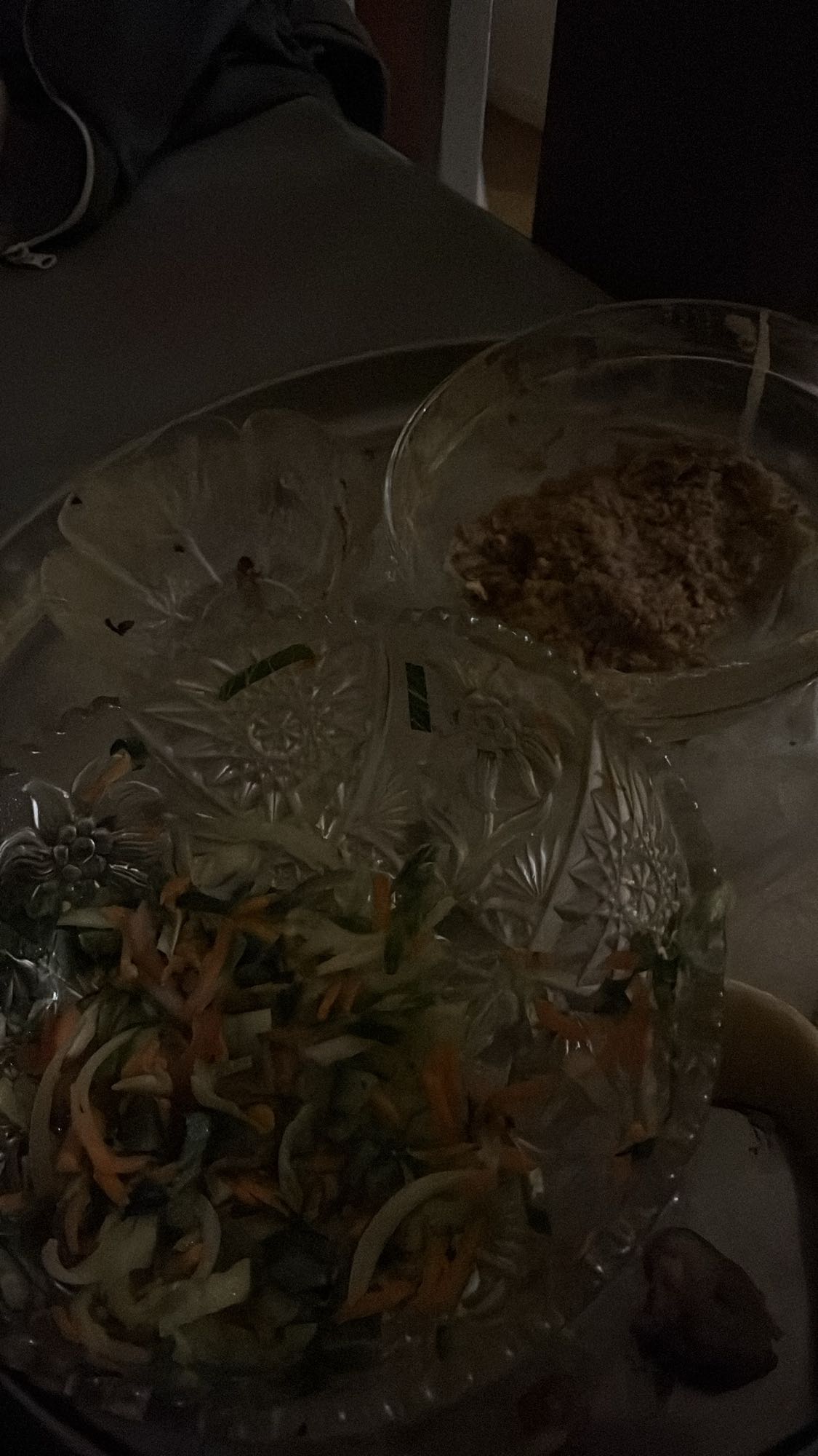 Havregryn med sallad