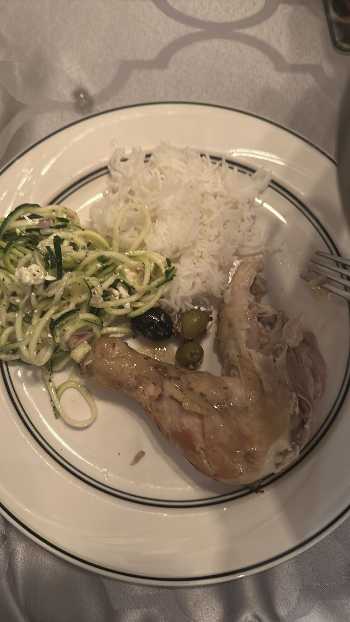 Poulet rôti avec riz