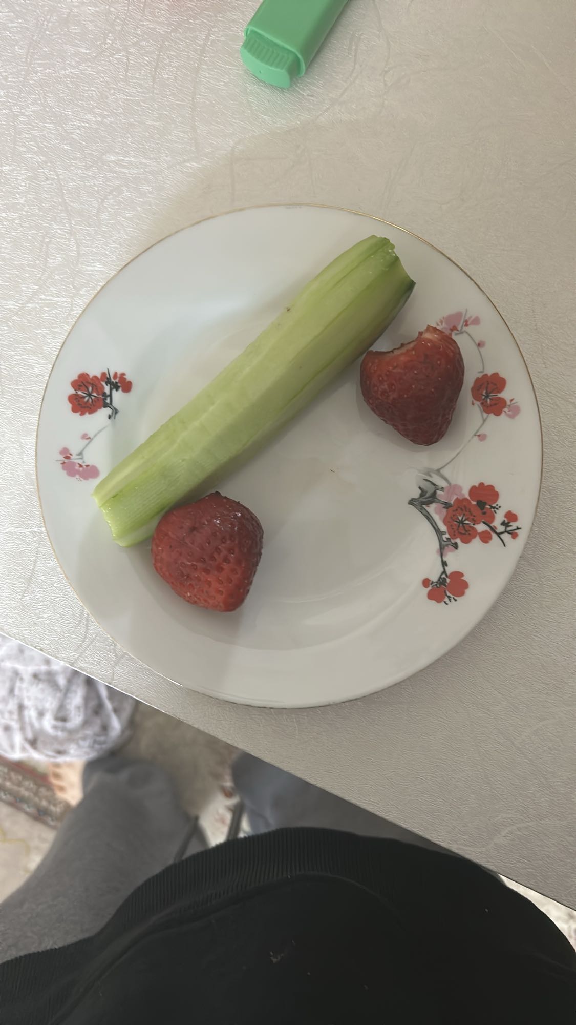 Cucumber and Strawberries