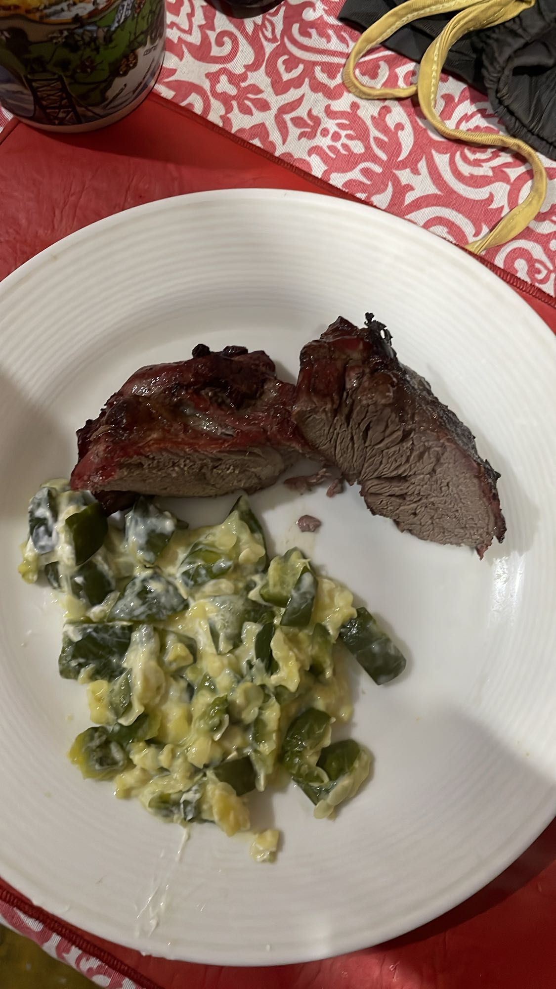 Carne asada con rajas