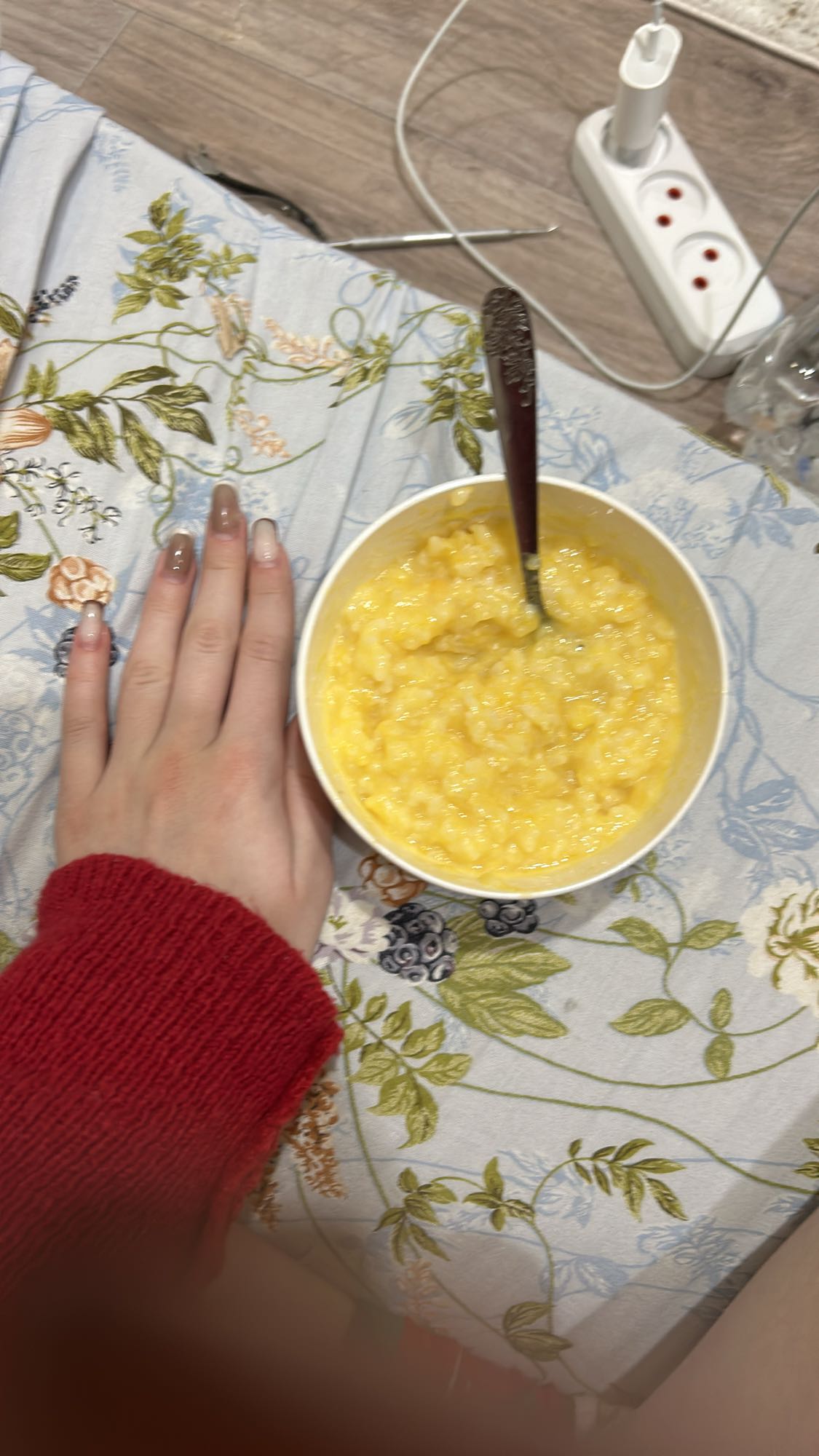 Рисовая каша с яйцом