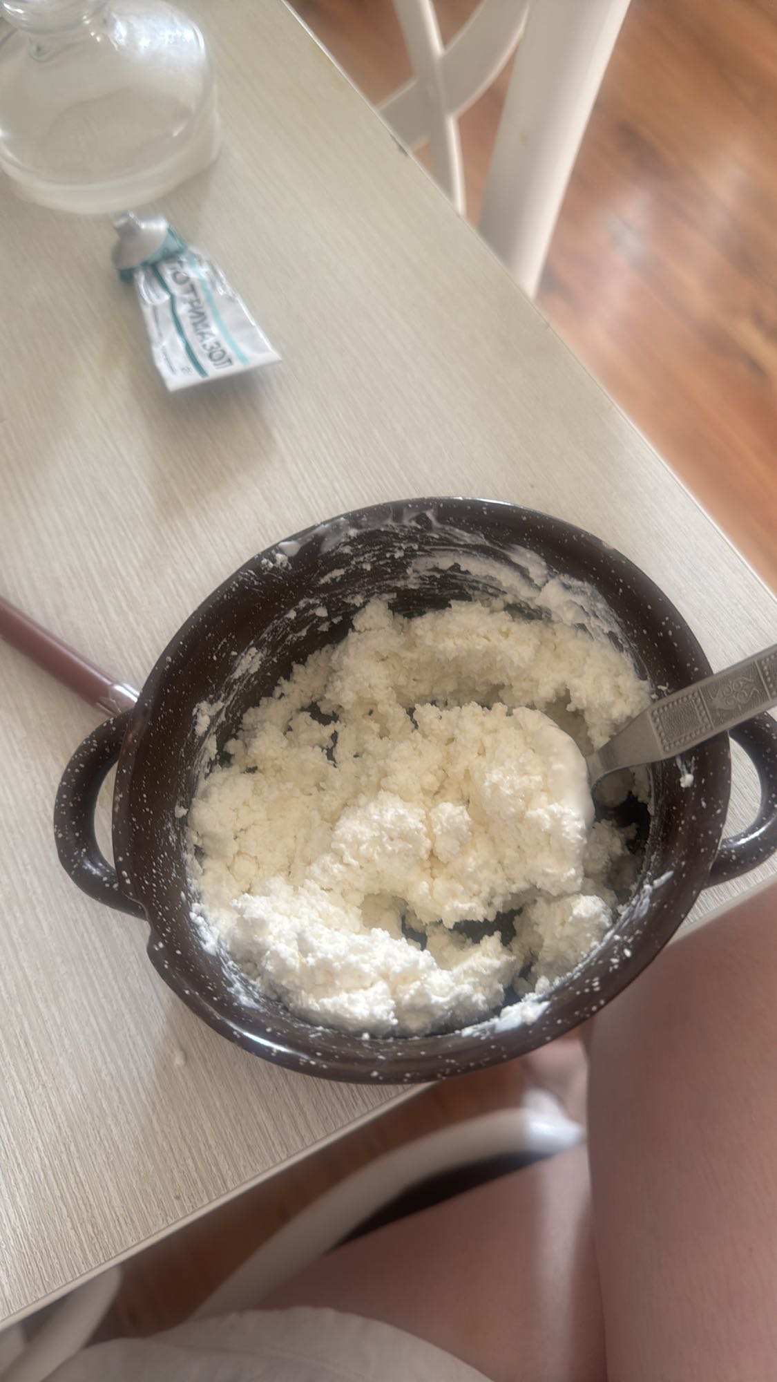 Творог со сметаной