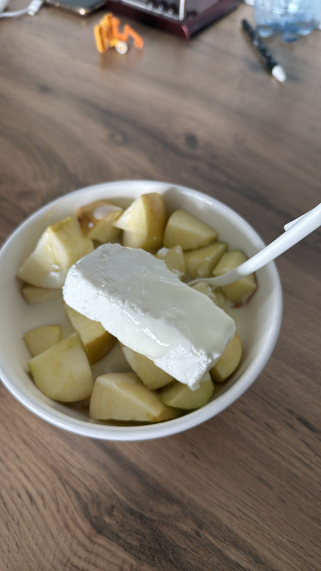 Фрукты с творогом