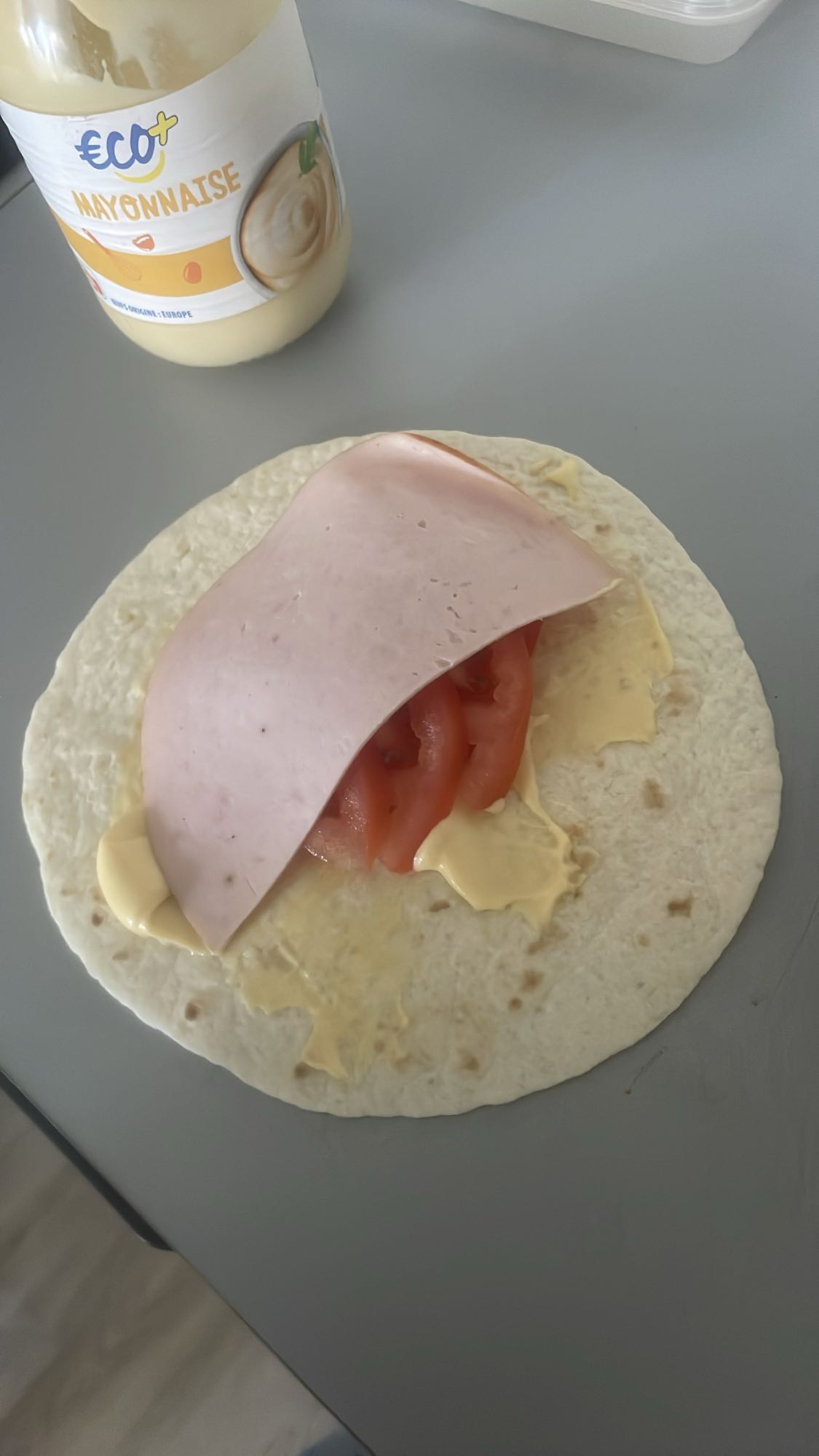 Wrap au jambon