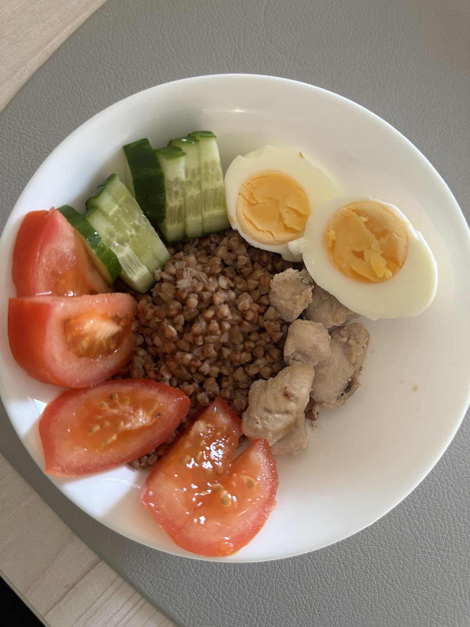 Гречка с курицей и овощами