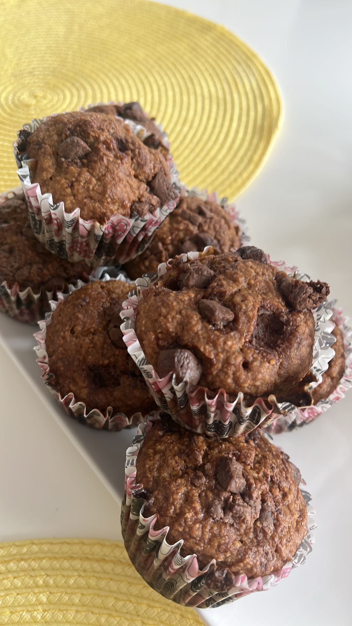 Muffiny bananowe z czekoladą