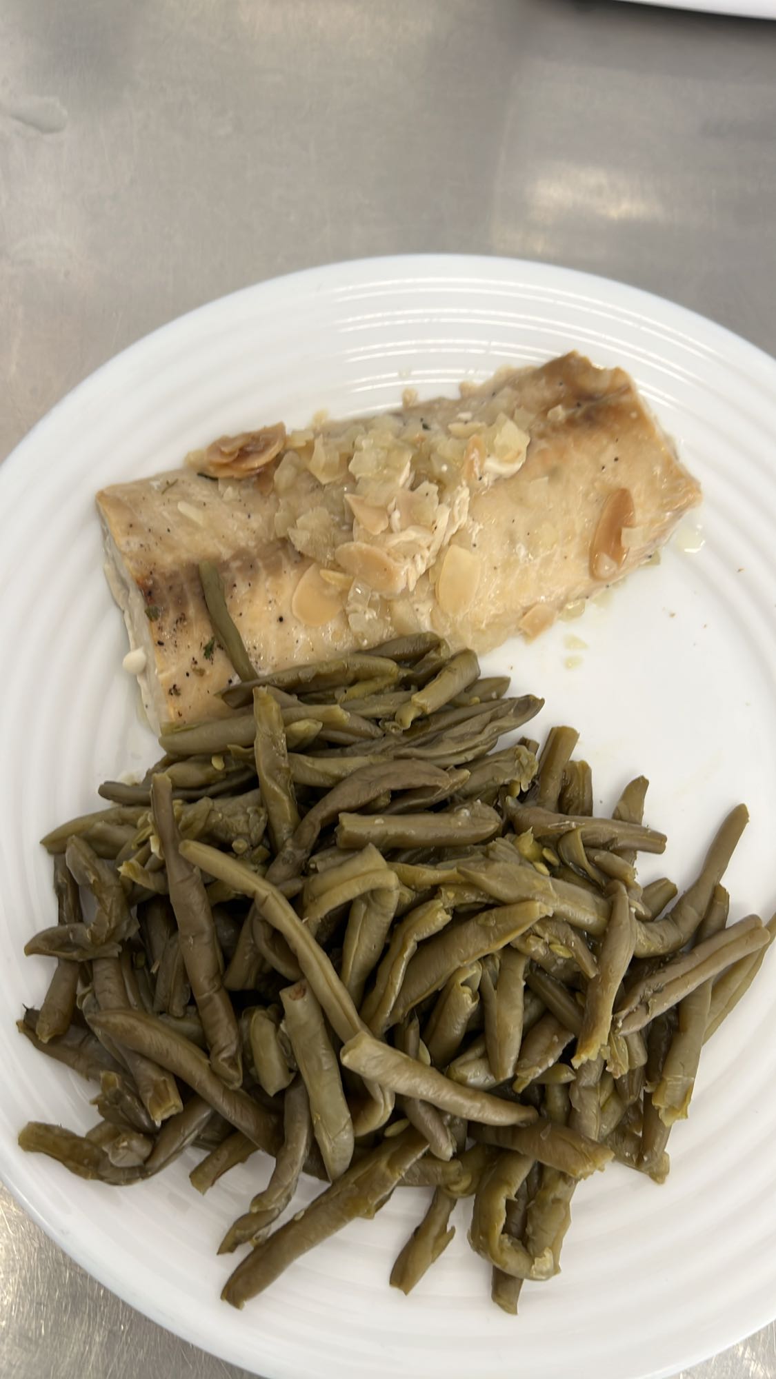 Poisson aux haricots verts