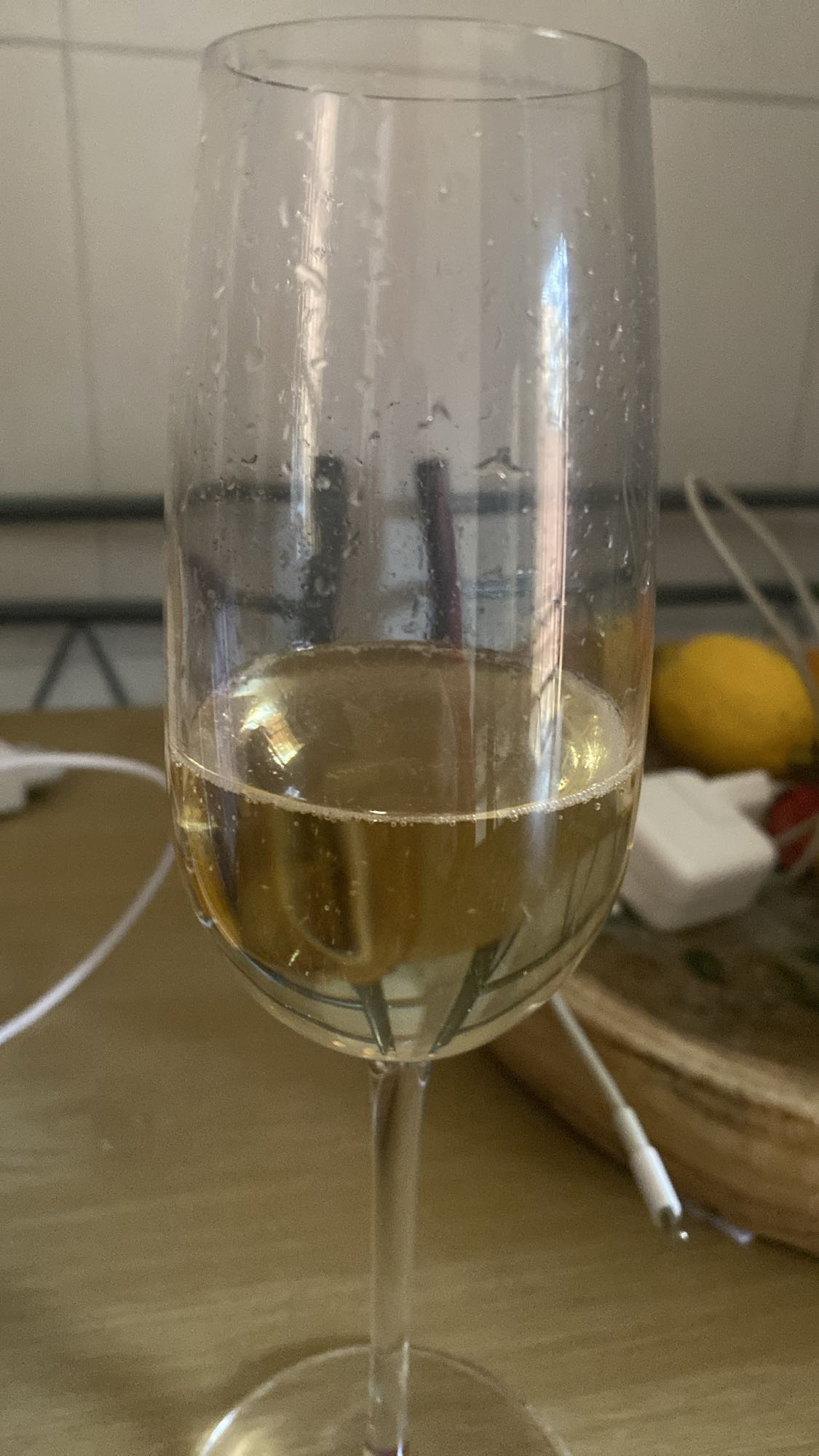 Copa de vino espumoso