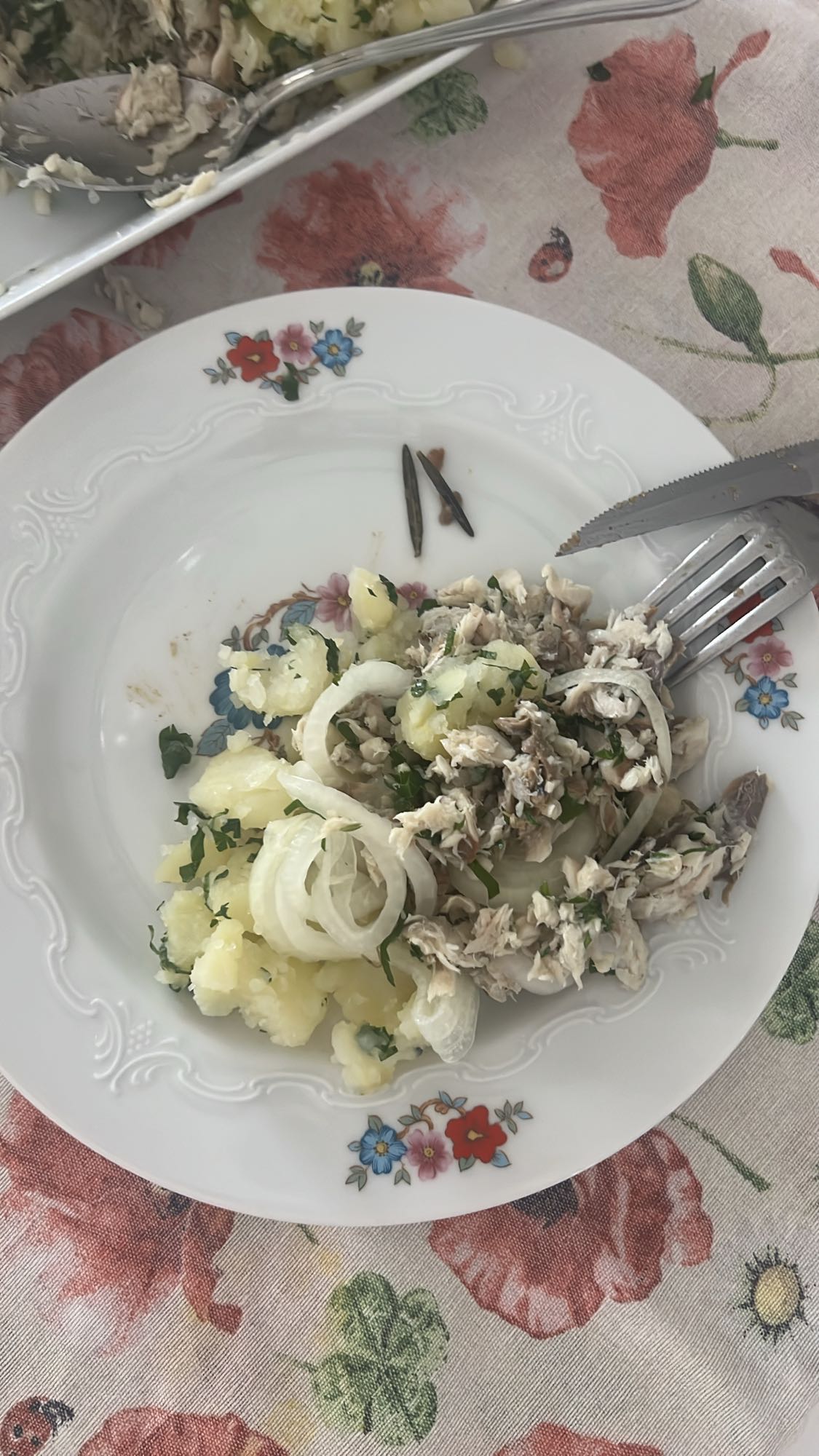 Potato and Fish Salad