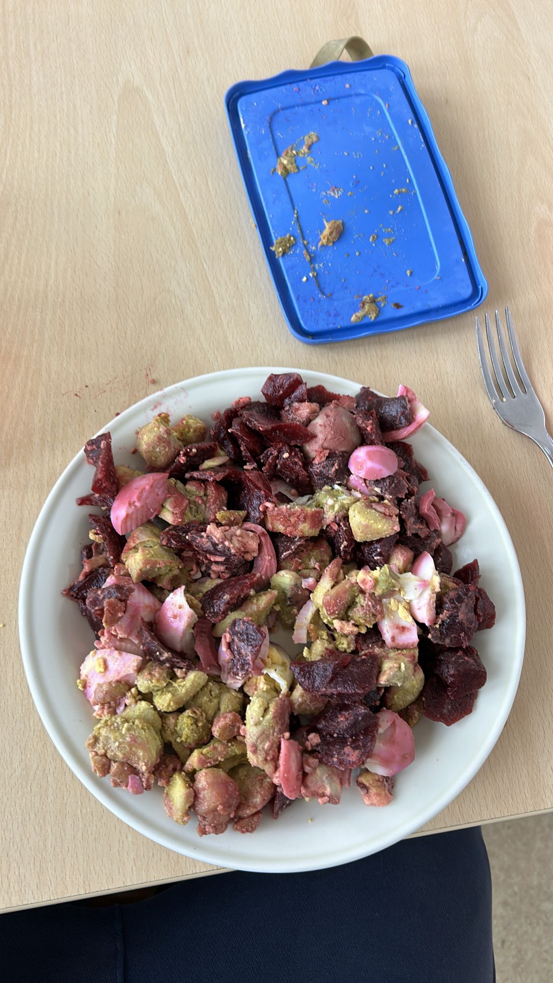 Salade de betteraves et foie