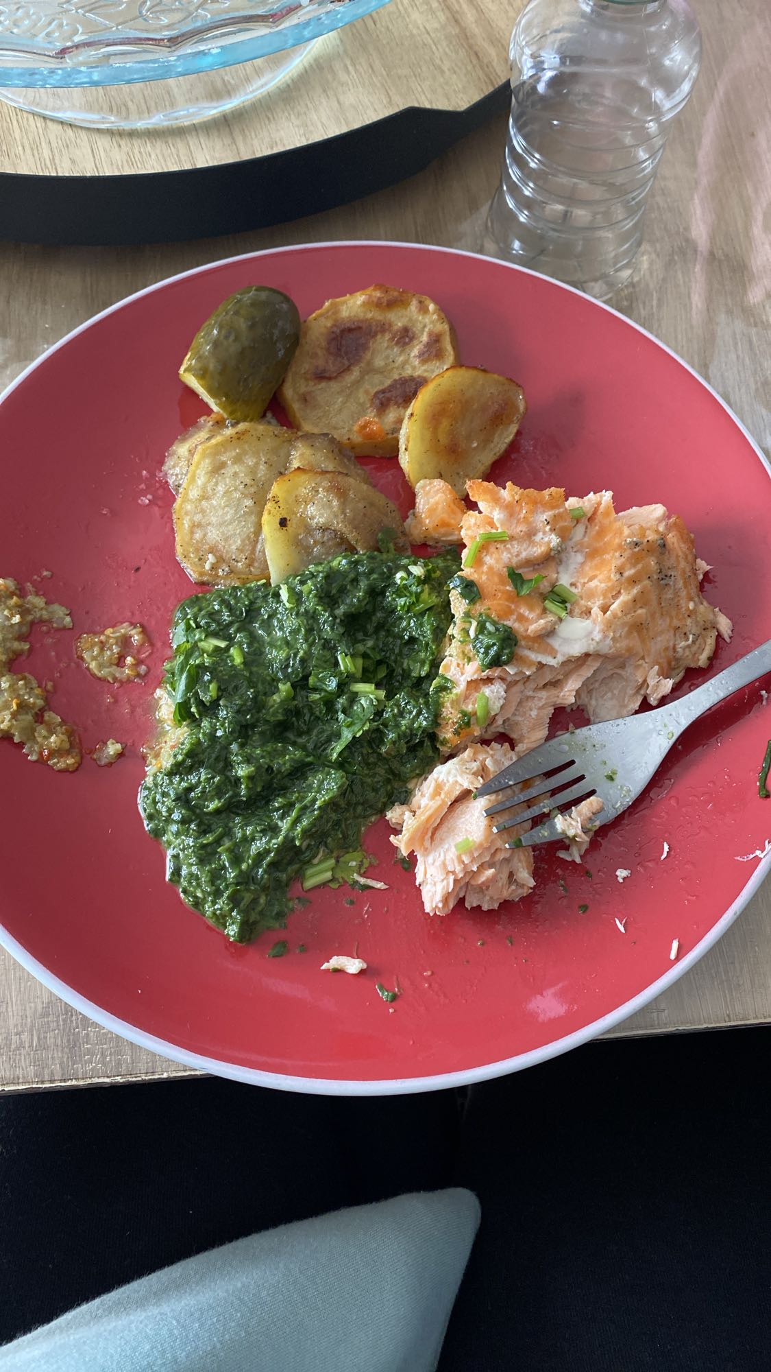 Saumon avec épinards