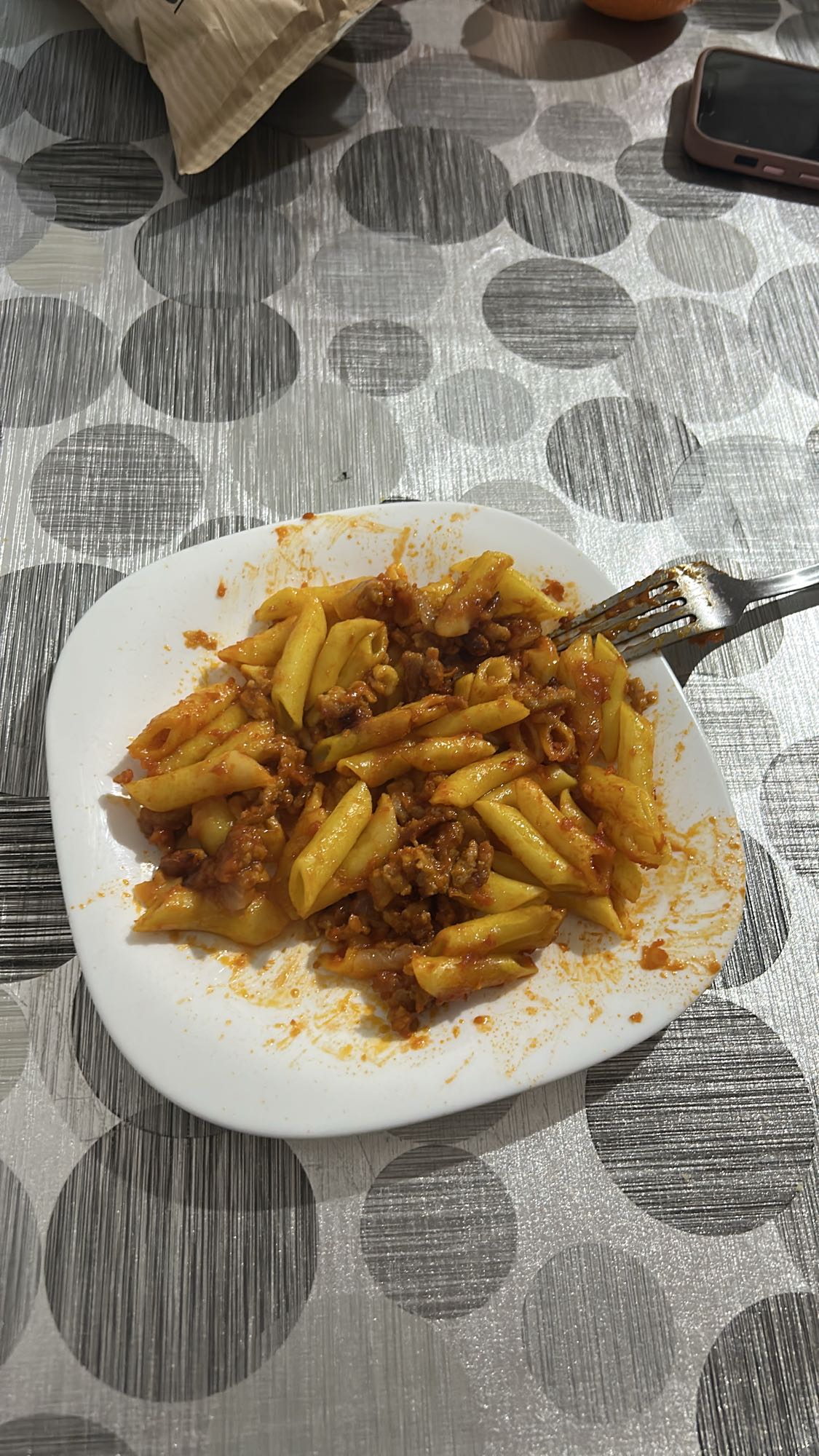 Pasta con carne