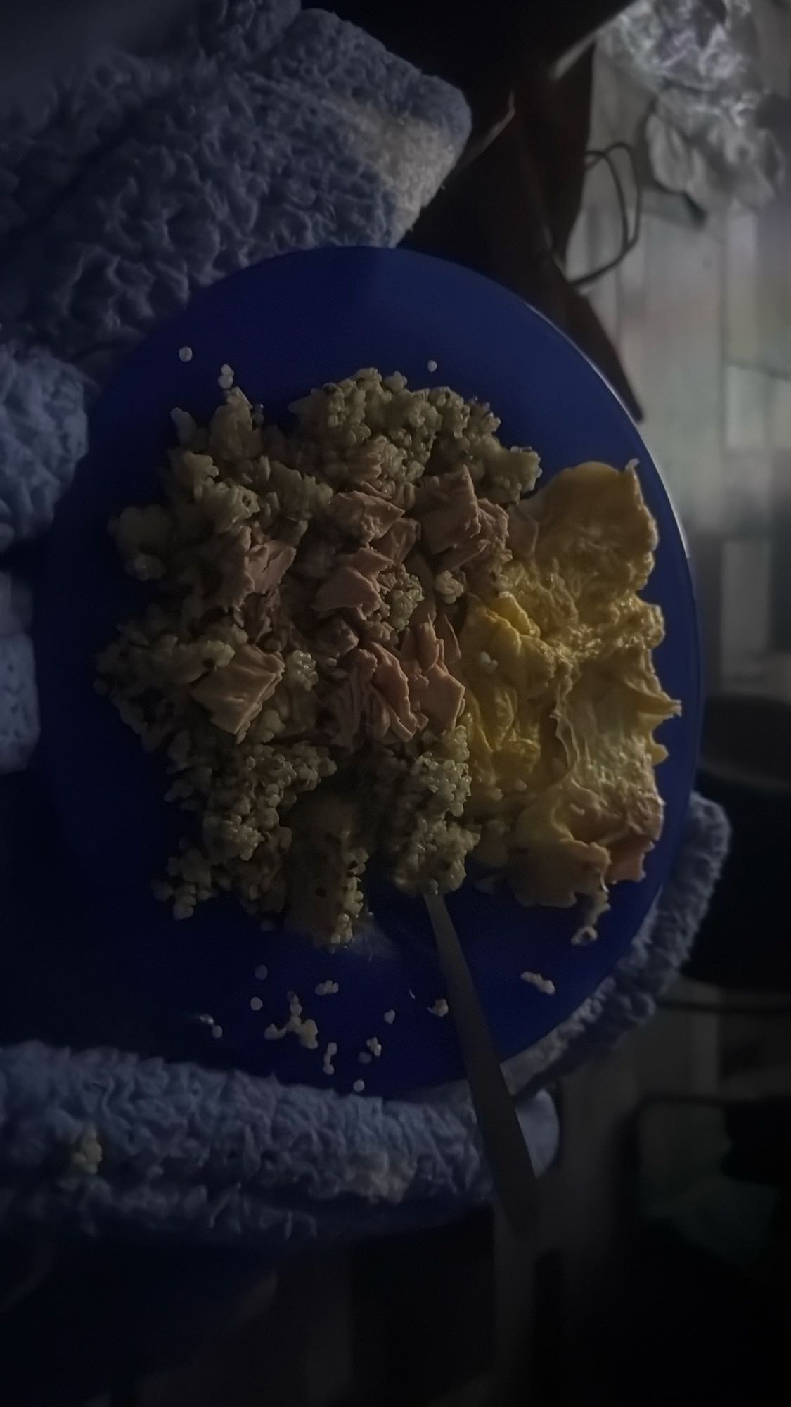 Quinoa con atún y huevo