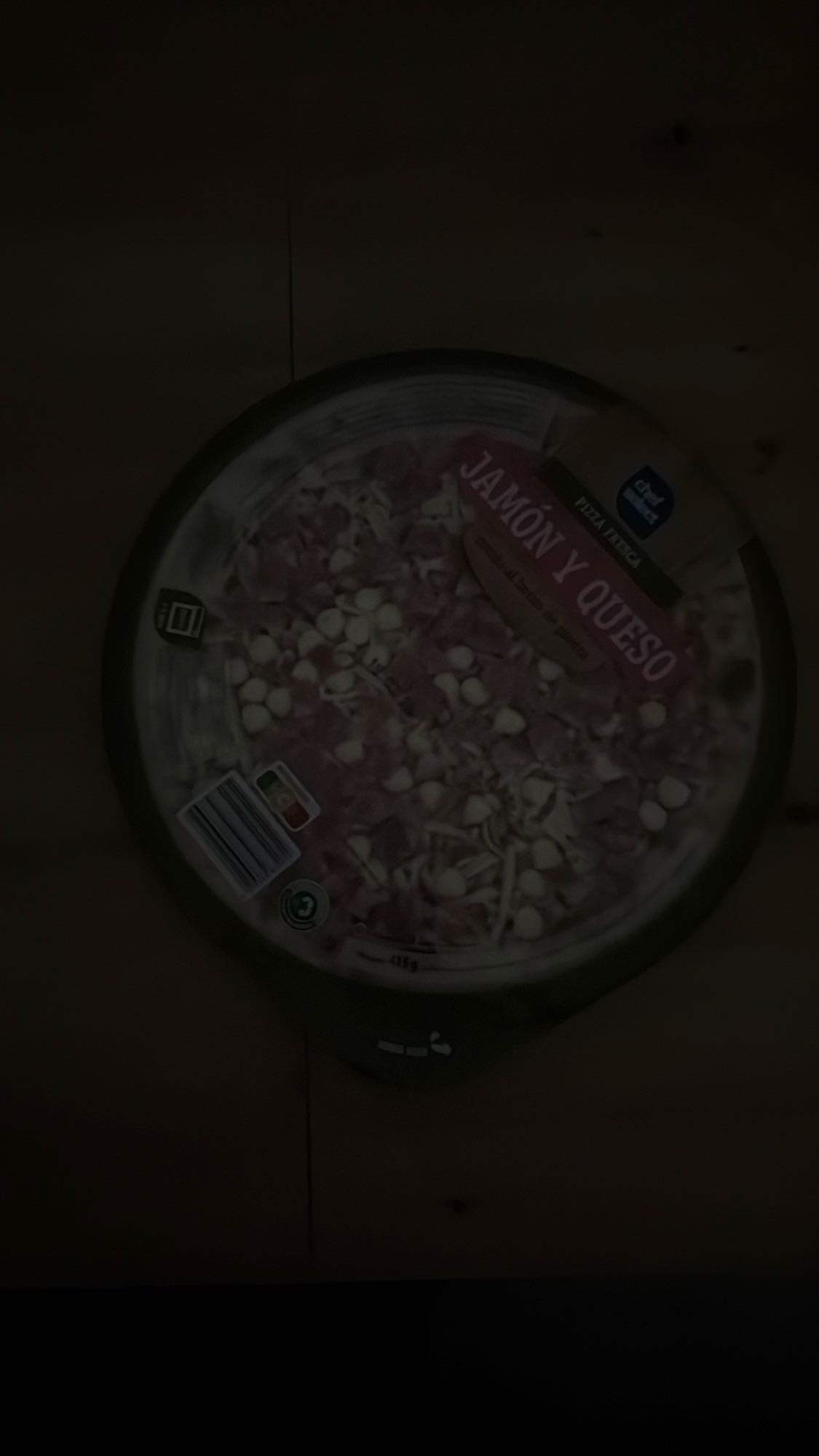 Pizza de jamón y queso