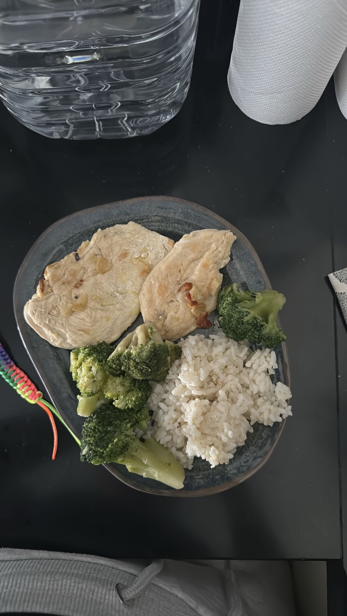Pollo con arroz y brócoli