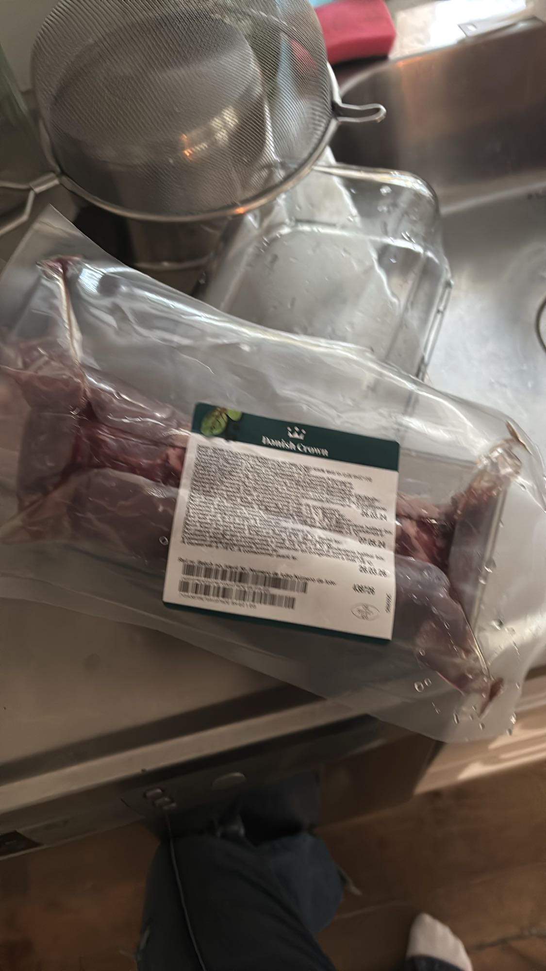 Fläskkött vakuumförpackat