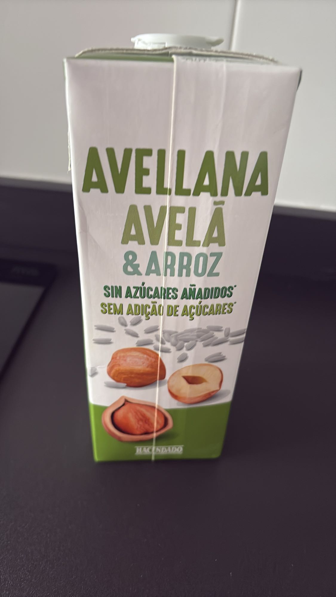 Bebida de avellana y arroz