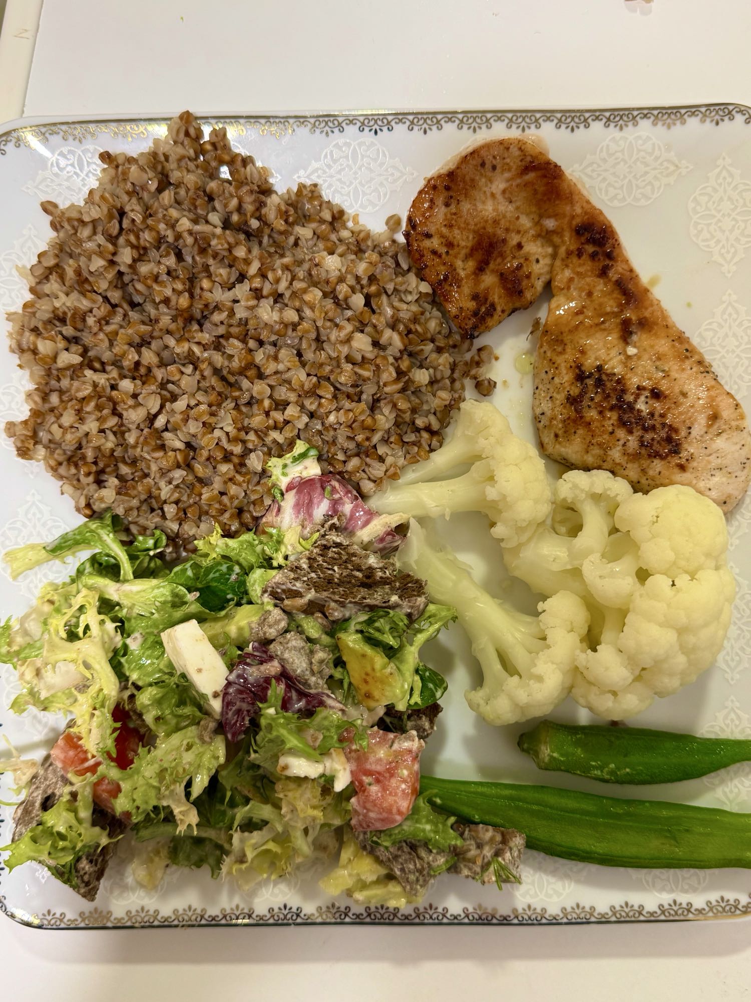 Pollo con trigo sarraceno