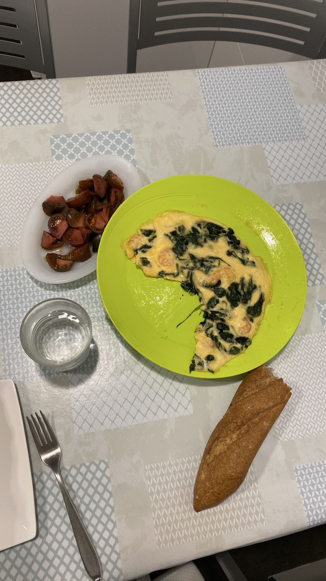 Tortilla de espinacas