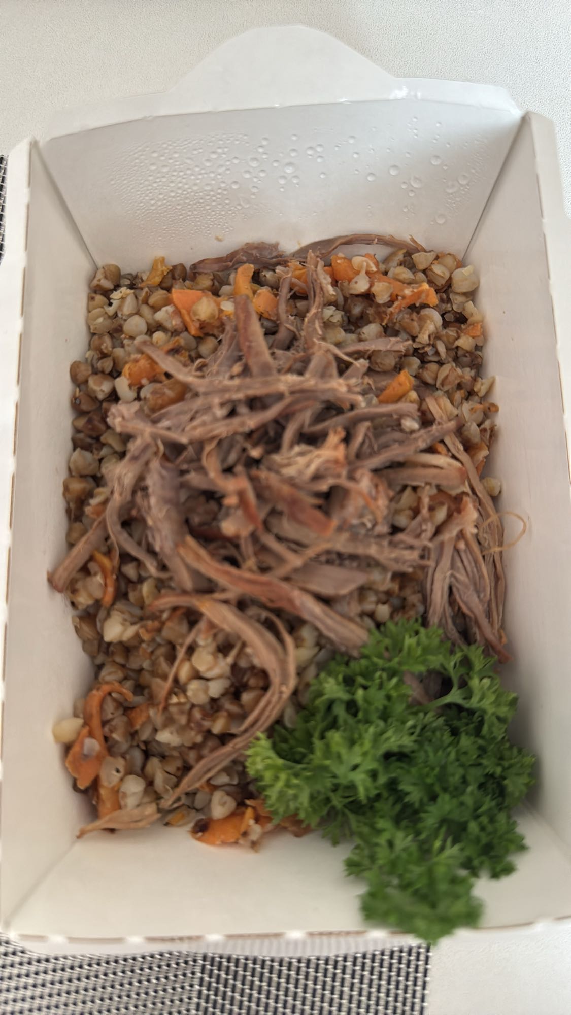 Гречка с тушеным мясом