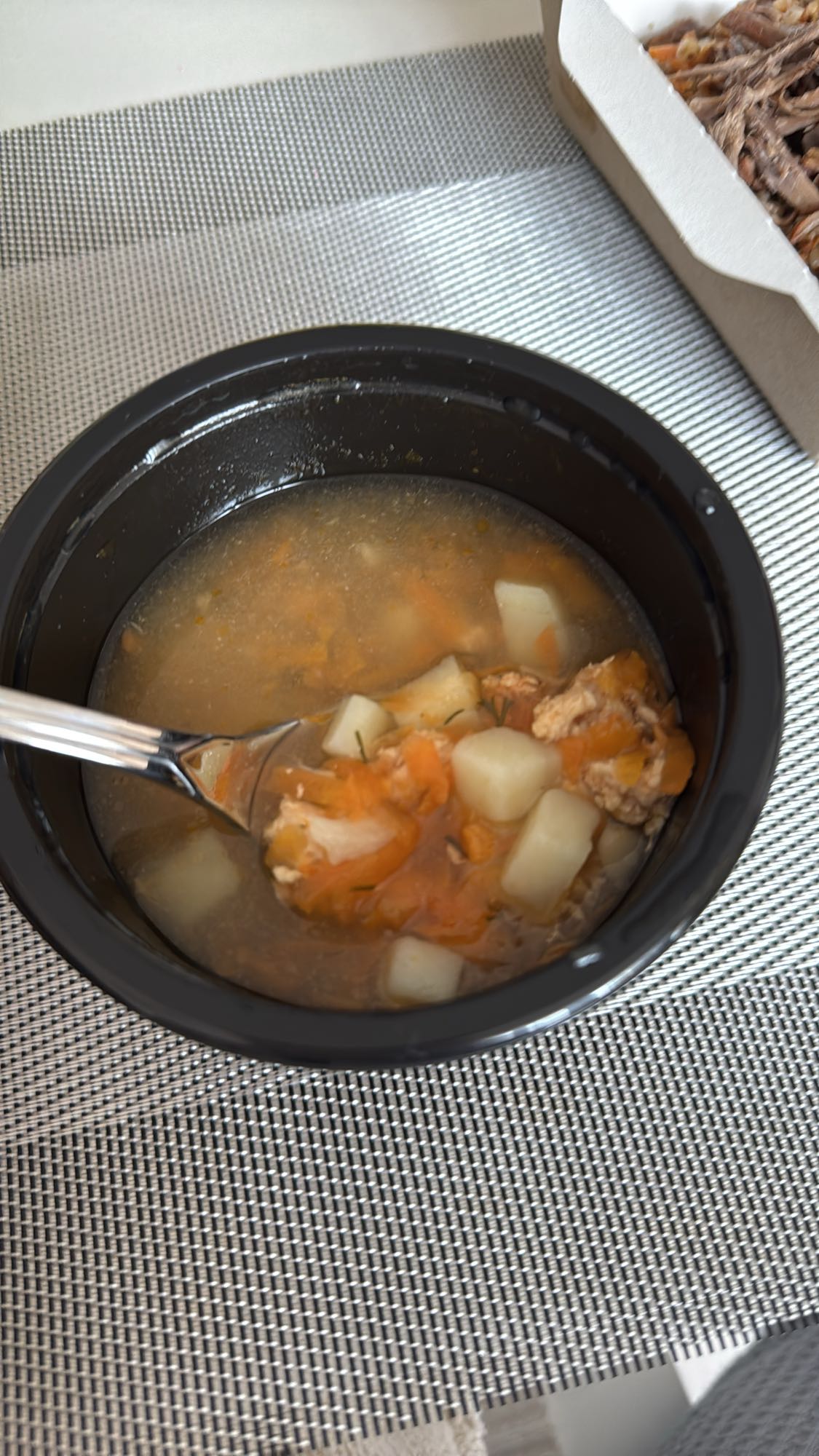 Овощной суп с мясом