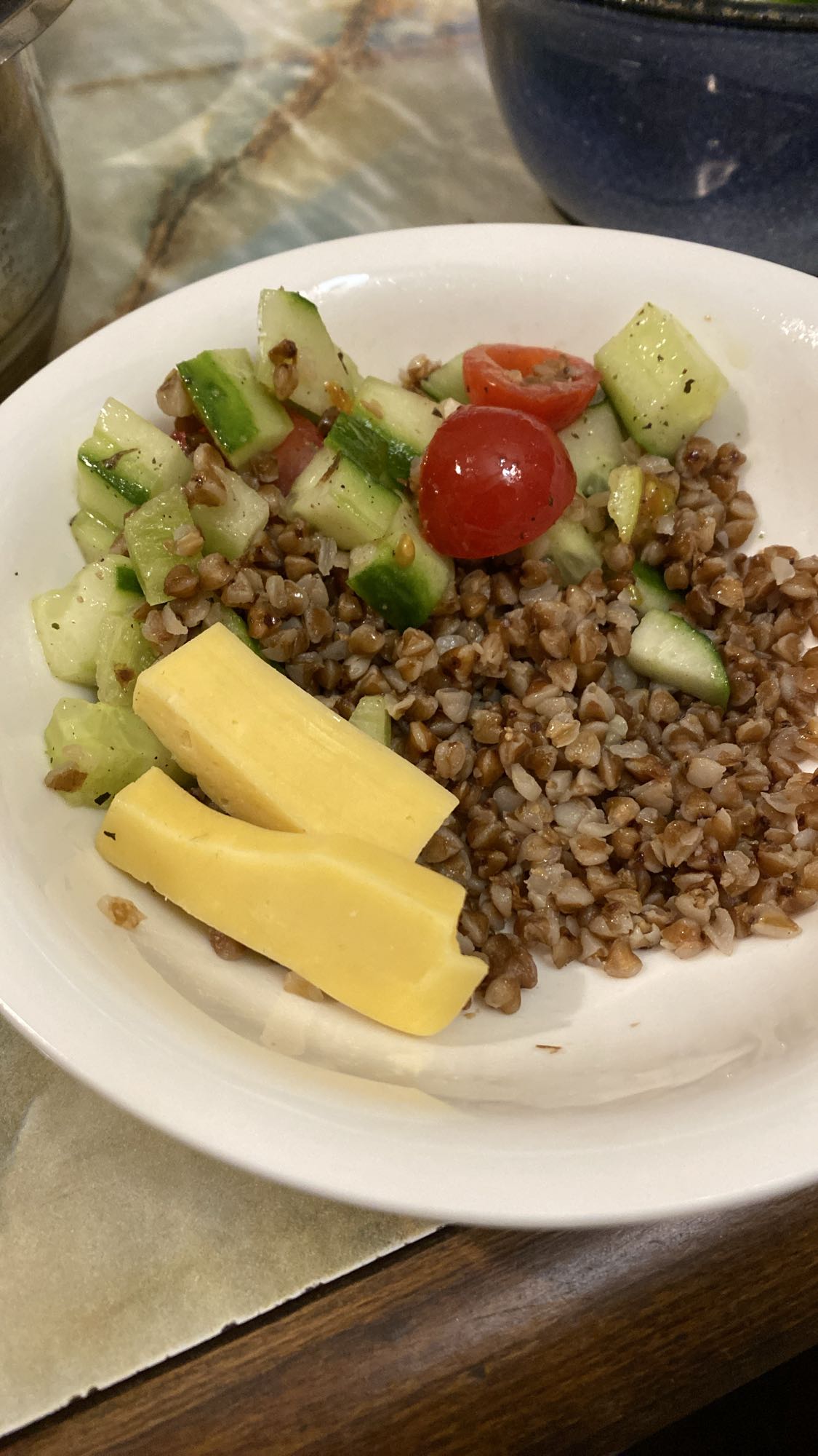 Buckwheat Salad with Cheese