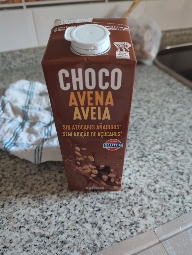 Bebida de avena y cacao