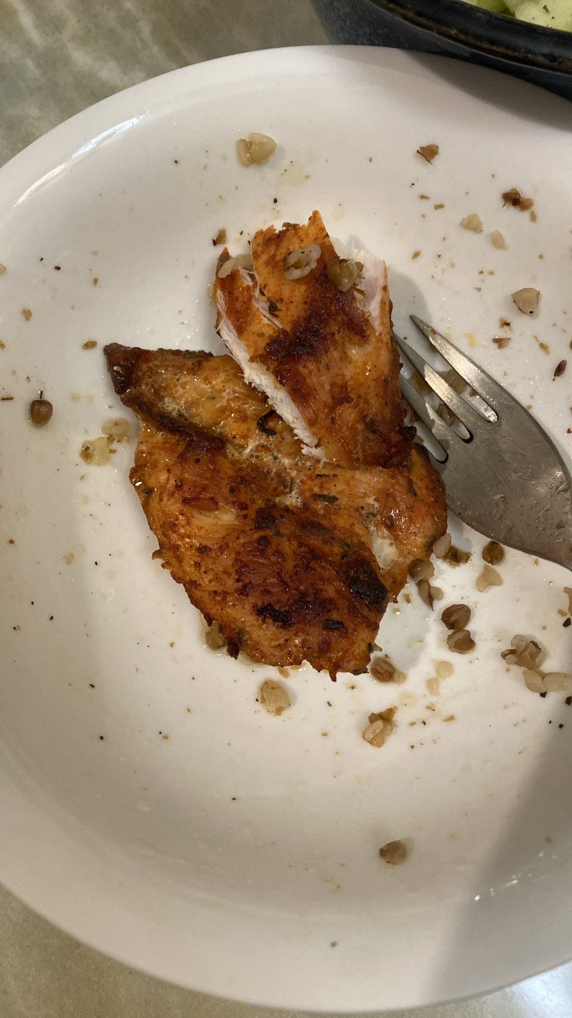 Grilled Salmon with Buckwheat