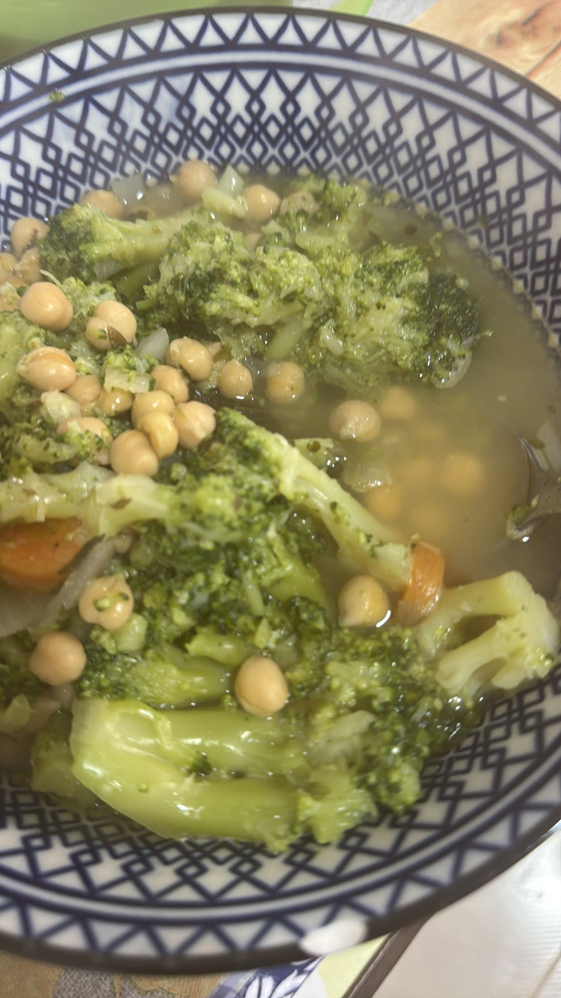 Broccoli Chickpea Soup