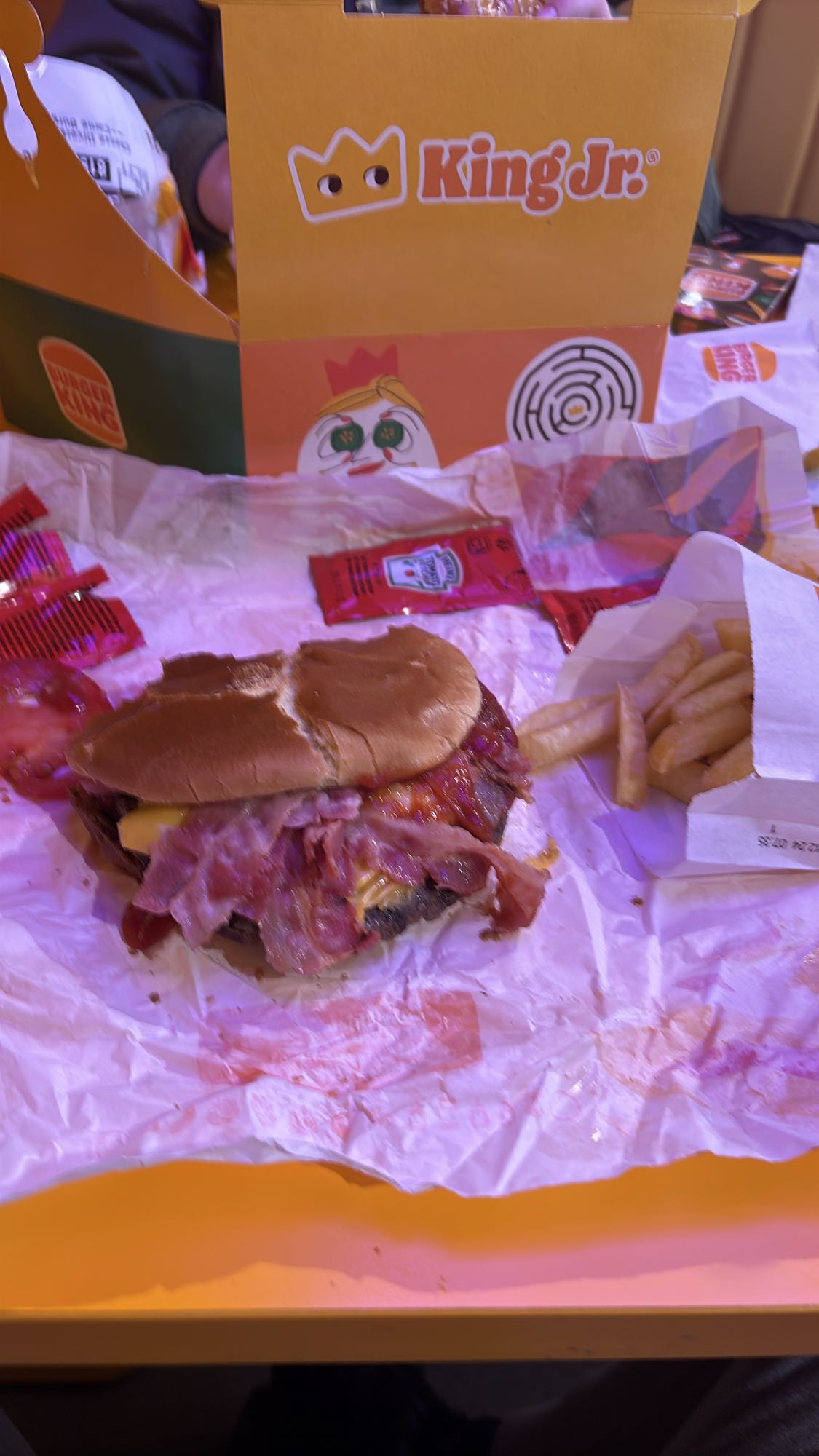 Hamburguesa con papas