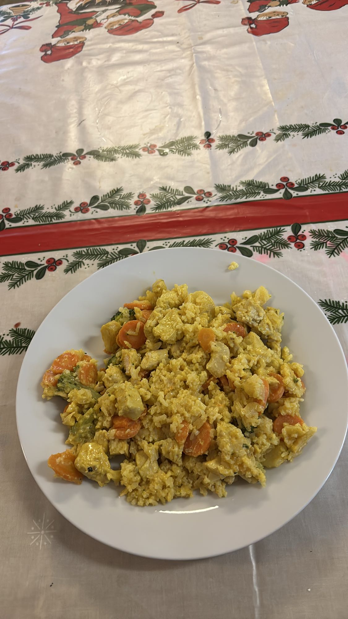 Kurczak z ryżem i warzywami